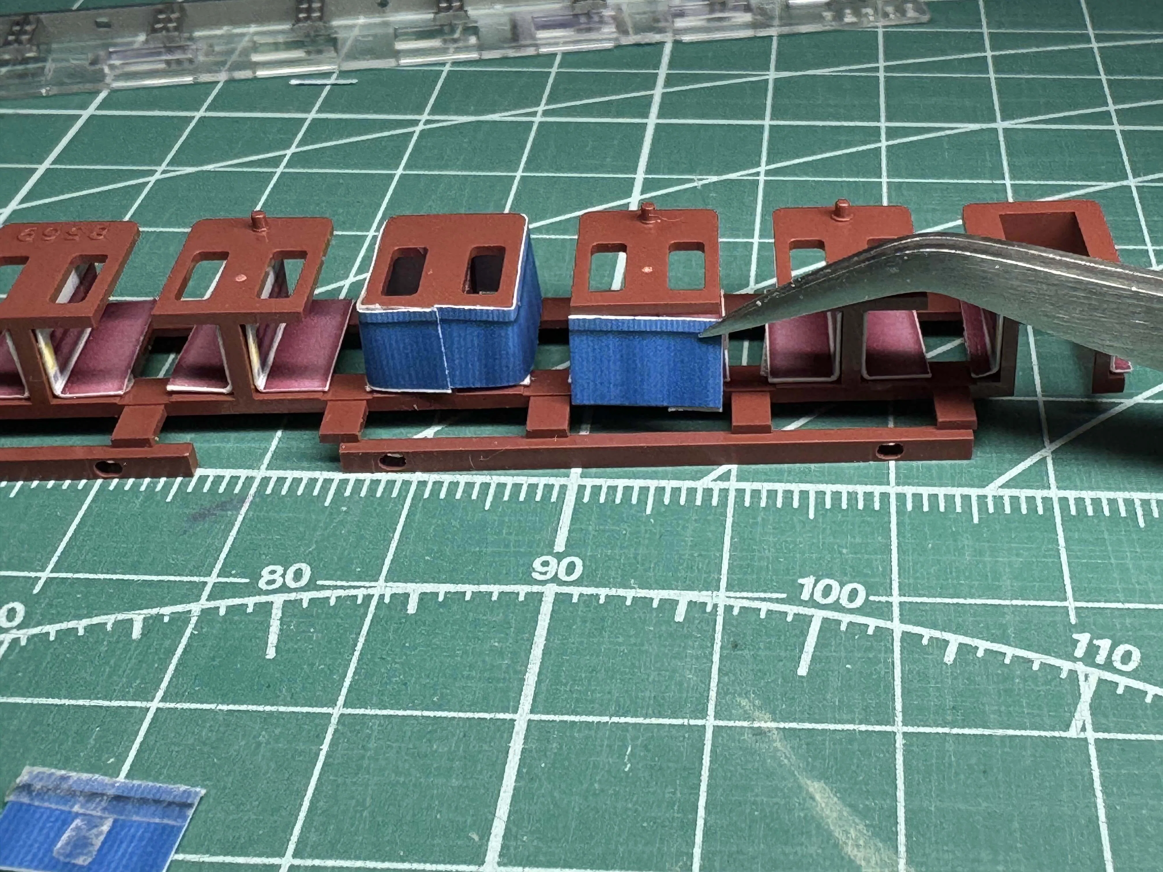 3044C/3045C/3046C 開放B寝台車「オハネフ25-100(九)」カーテンパーツ
