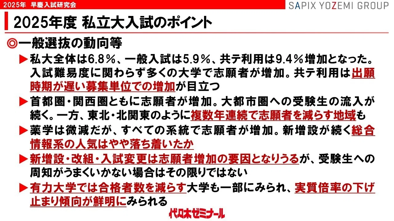 早慶大2025】入試データ詳細分析！見えてきた傾向は？2026以降は