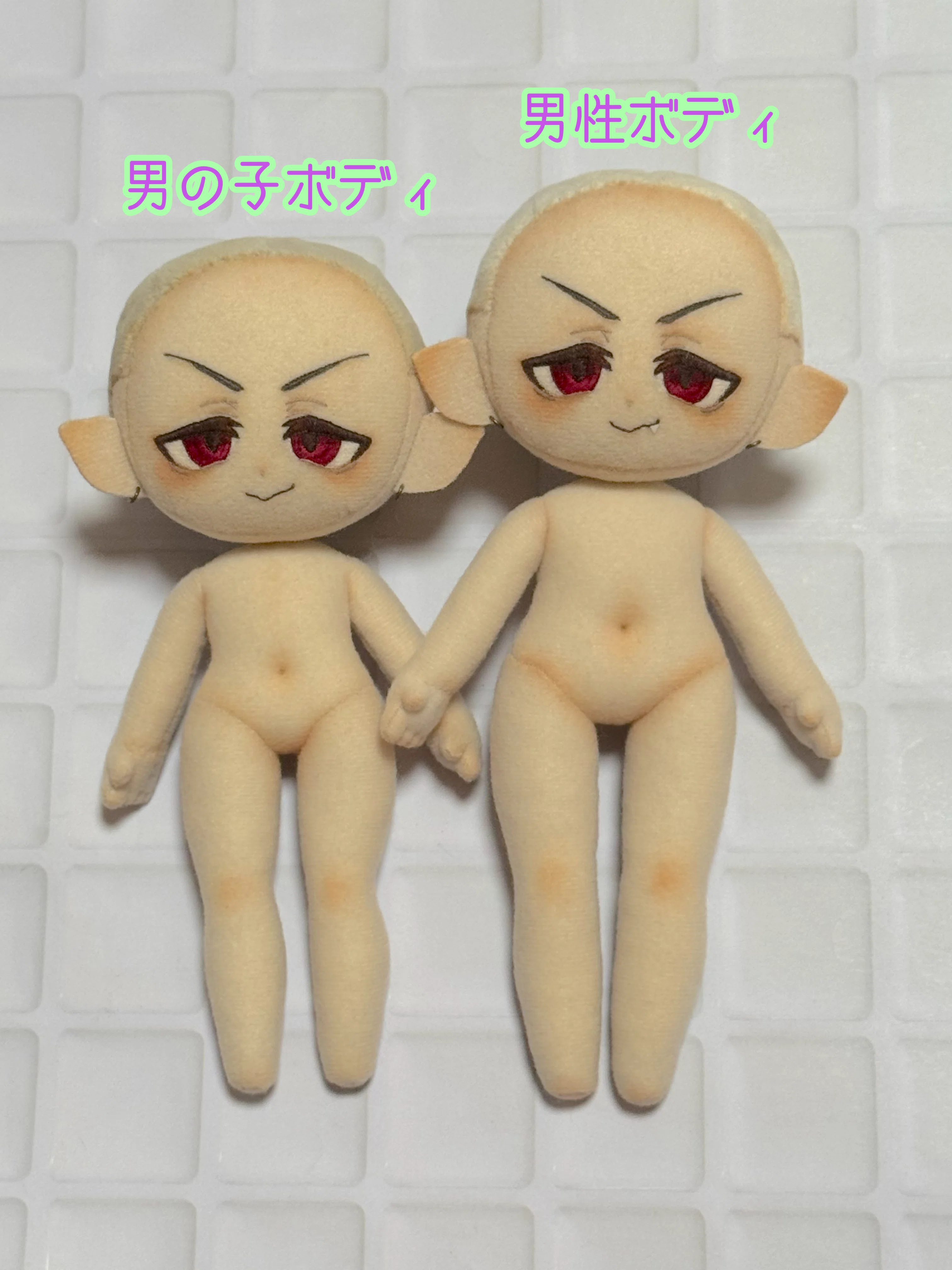 もっと大きいドール体型なぬいぐるみ(男性ボディ)の型紙と作り方｜LINK