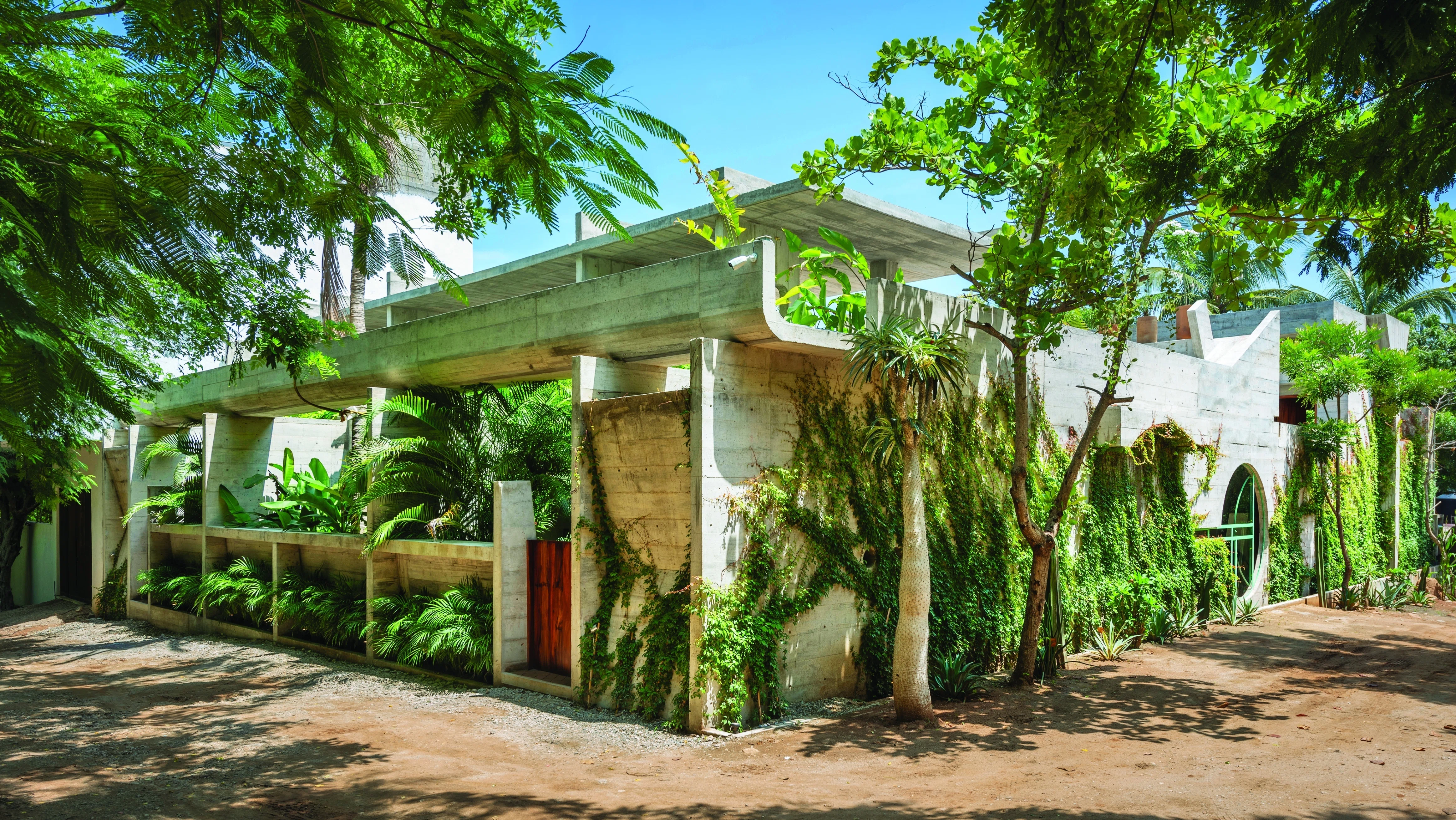 concrete jungle | メキシコの自然に溶け込む、彫刻的コンクリートの宿