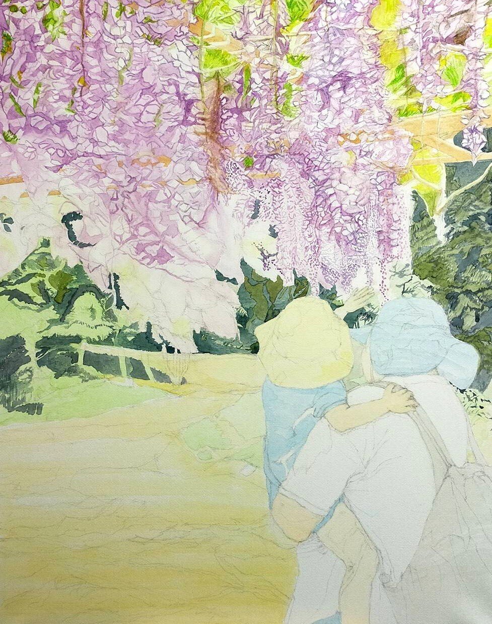 Step27】「絆」の水彩画｜瑞島 魁祐（みずしま かいゆう）