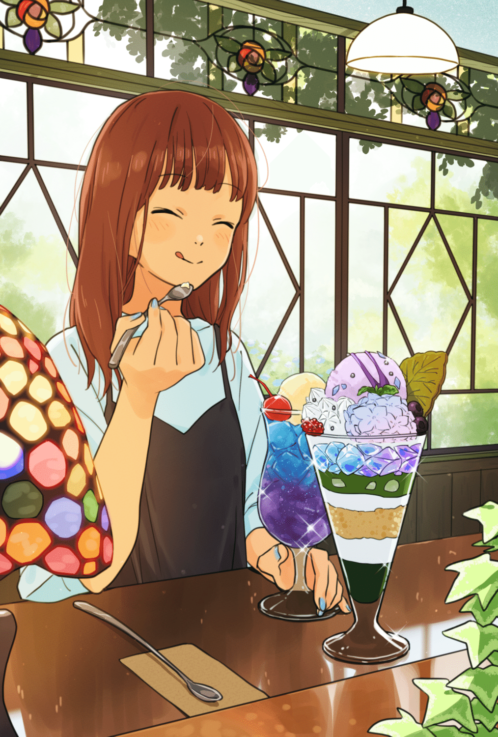 イラスト解説】カラフル×透明感のある情景を、一枚のイラストに