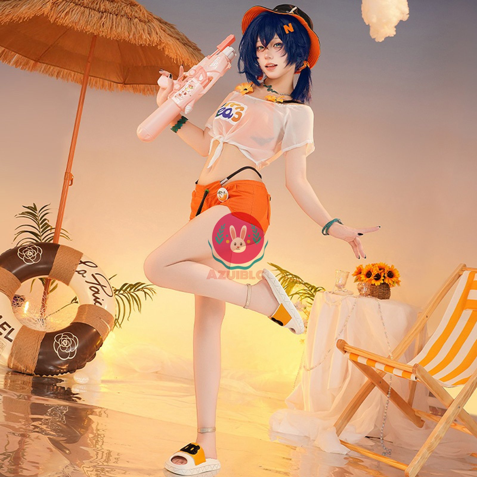 AZUIBLC】新作登場 ゼンゼロ主人公・リンちゃんの新衣装「夏色ブルー