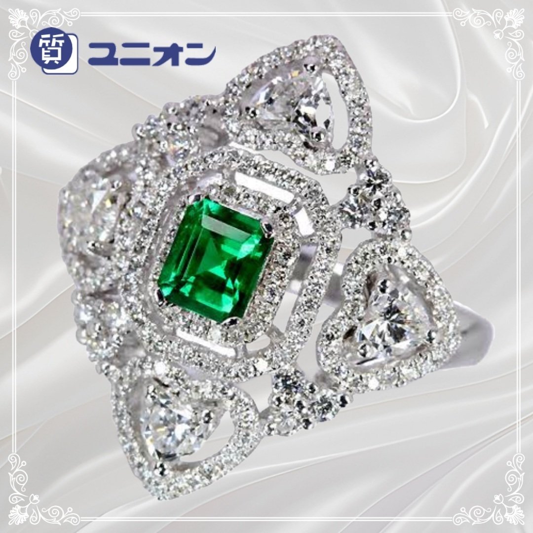 価格破壊！超高級！【極上の逸品】1円～ ◆＃２ct＃ 希少品 6石 ダイヤモンドペンダント【プラチナ仕上】 価格破壊！超高級！極上の逸品1円～ ◇ 13石 エメラルド