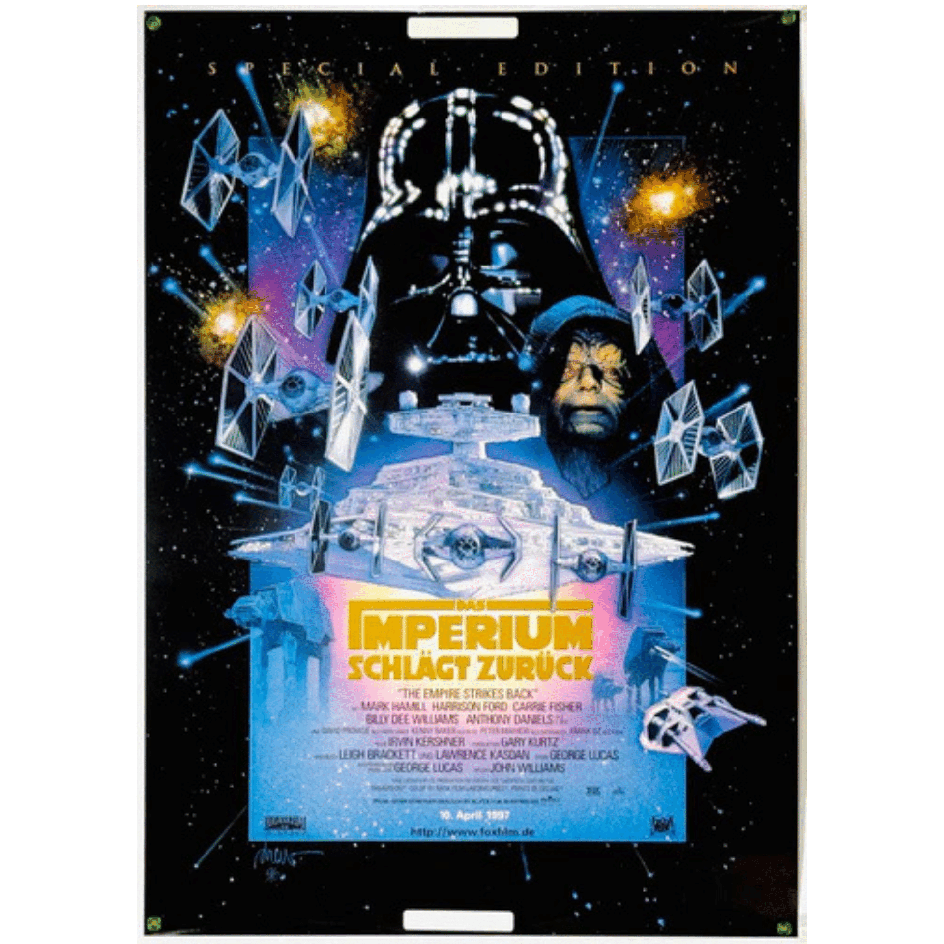 激レア！STAR WARS & アイス・エイジ2 両面光沢告知ポスター（非売品