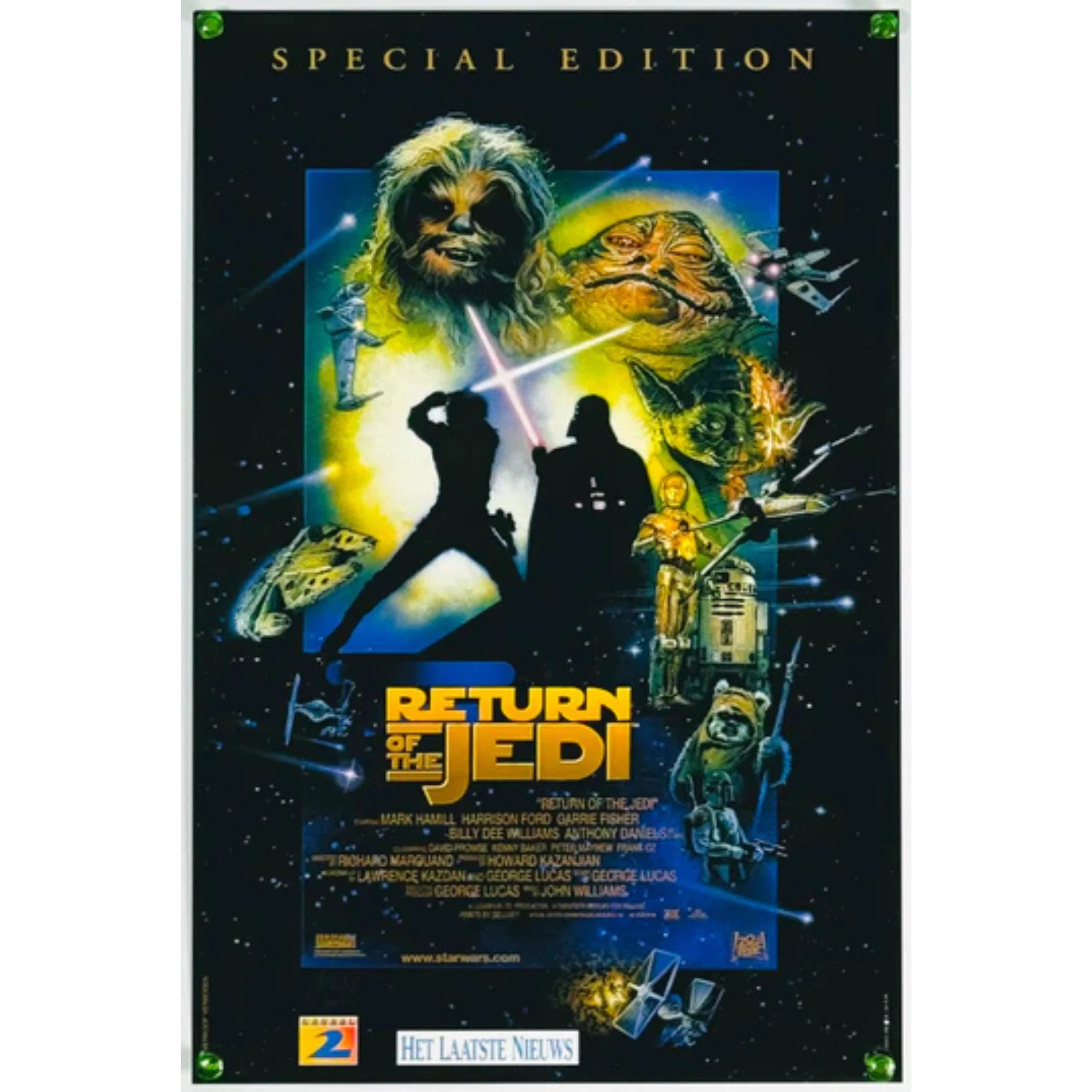 非売品】スターウォーズ エピソード3 B2 劇場ポスター 直筆サイン3名入り