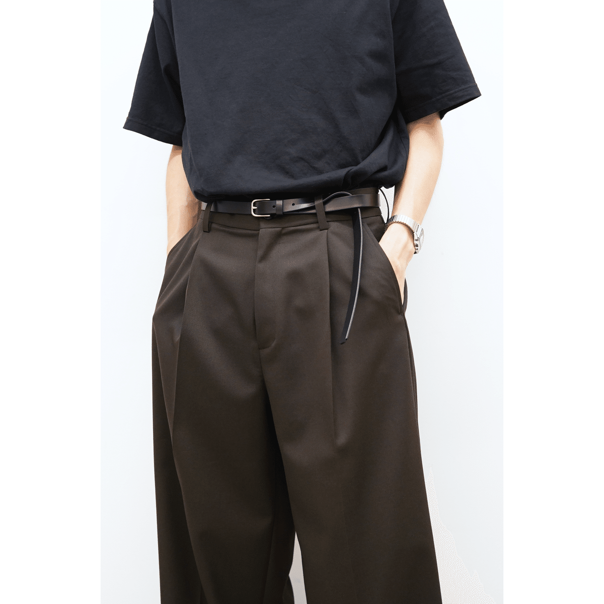 ユニクロU ナローロングレザーベルト3本セット　Mサイズ ユニクロU ナローロングレザーベルト3本セット Mサイズ UNIQLO U