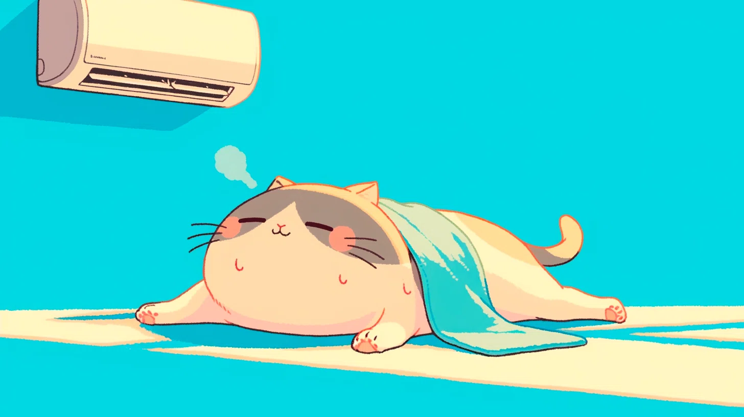 AIイラスト🎨夏のひんやり癒しの猫たち｜れいれい🌎学び続ける先生