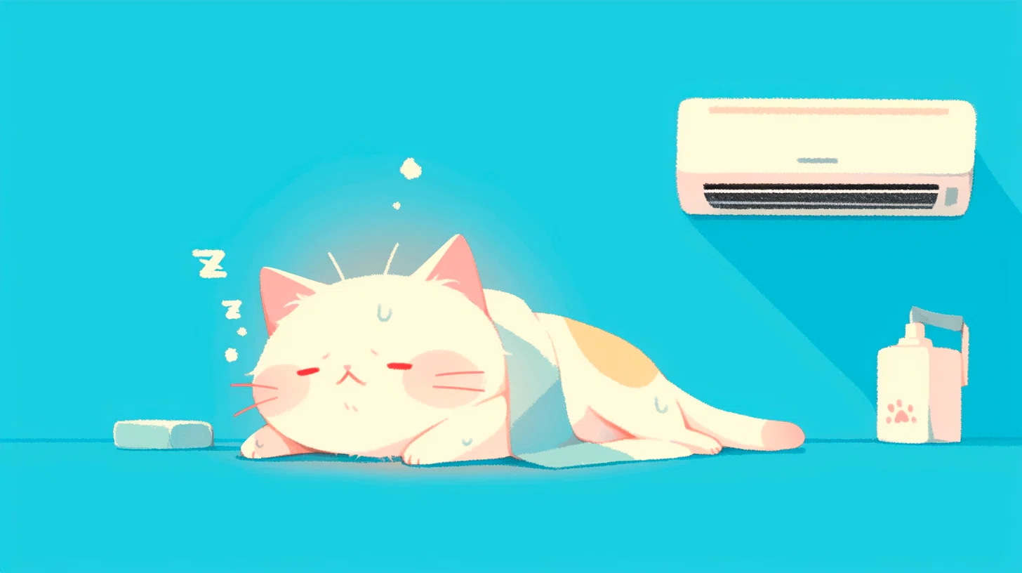 AIイラスト🎨夏のひんやり癒しの猫たち｜れいれい🌎学び続ける先生