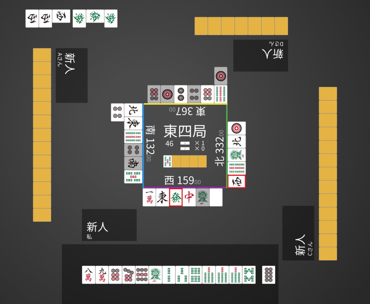 立直判断】愚形からの追っかけ｜ろすこ