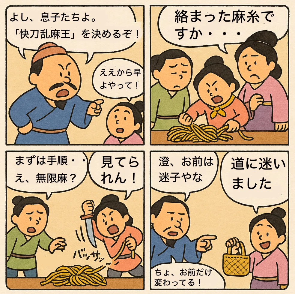 快刀 乱麻 と は