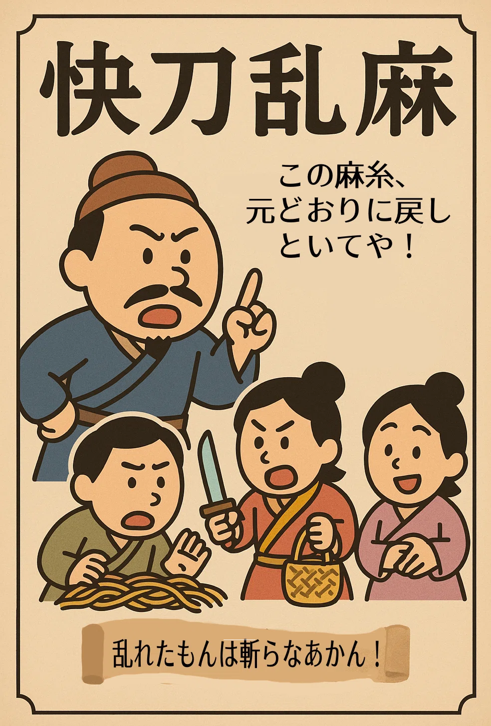 快刀 乱麻 と は