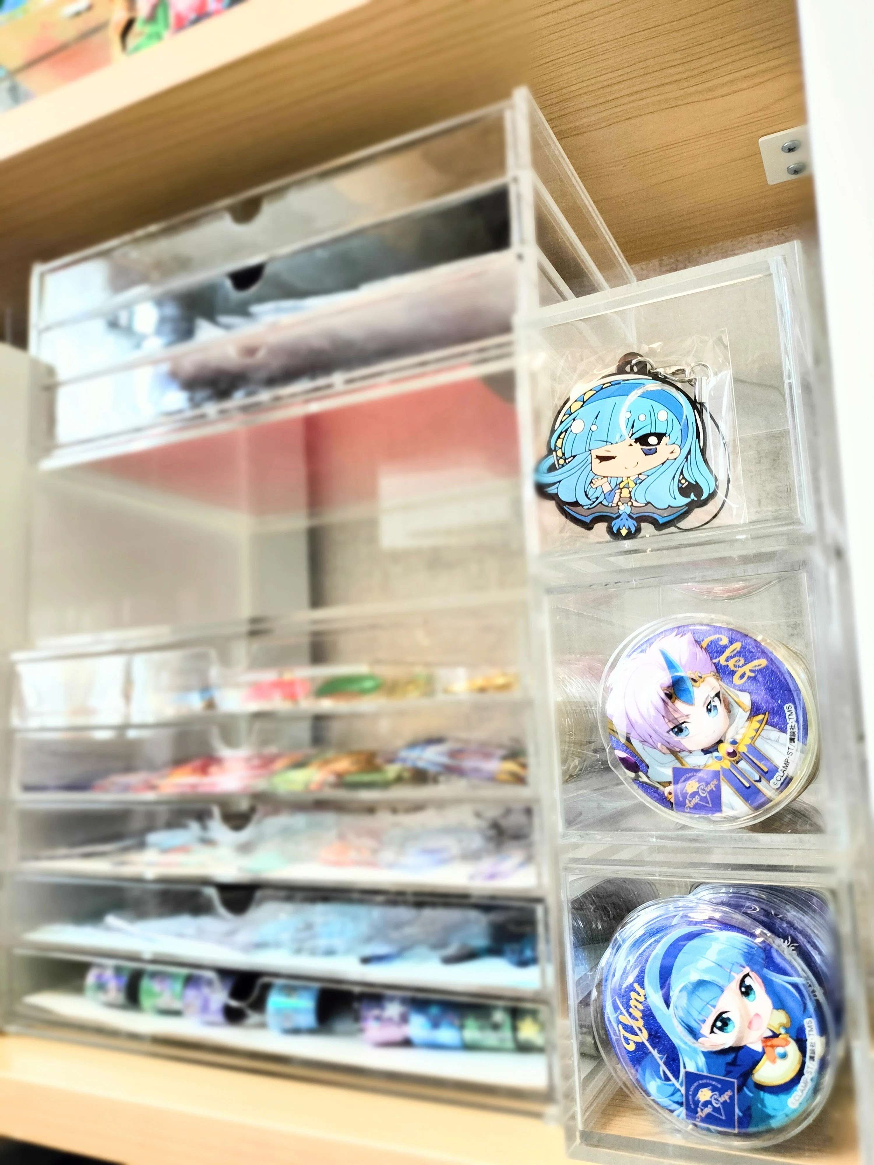 オタクの片付け⑨無印良品のアクリル3段が缶バッジ専用ケースだった