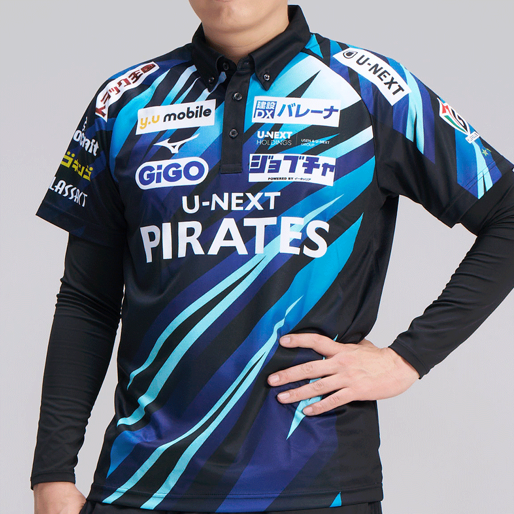 Mリーグ U-NEXTパイレーツ ポロシャツ LL 2点セット(別売り可) Mリーグ