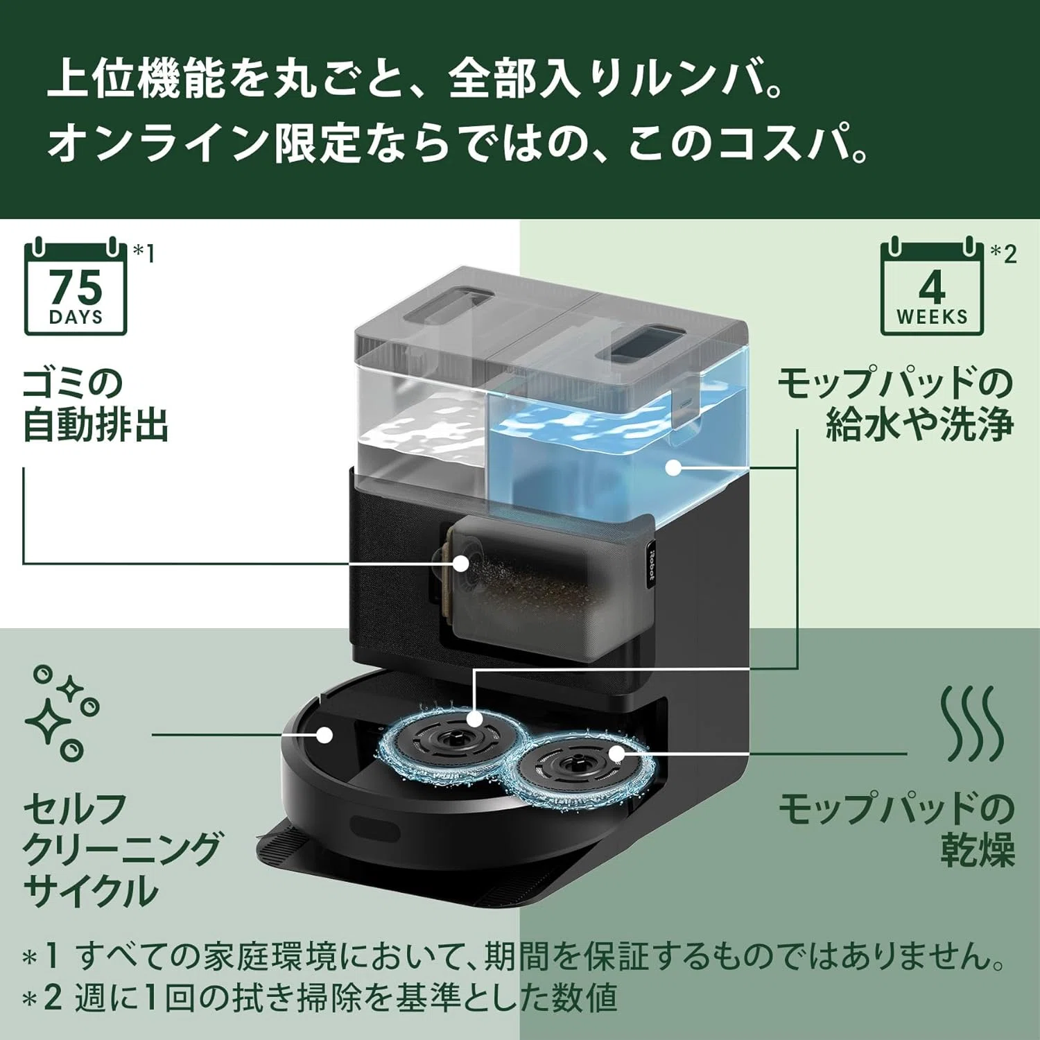 ルンバ Plus 405 Combo ロボット掃除機 ブラック｜GetGadgetGot