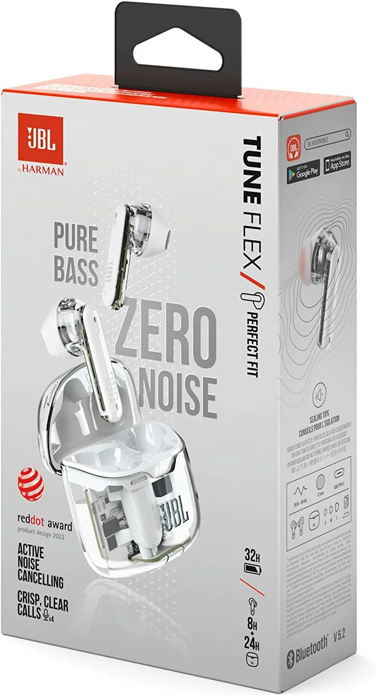 JBL TUNE FLEX GHOST ホワイト ワイヤレスイヤホン｜GetGadgetGot
