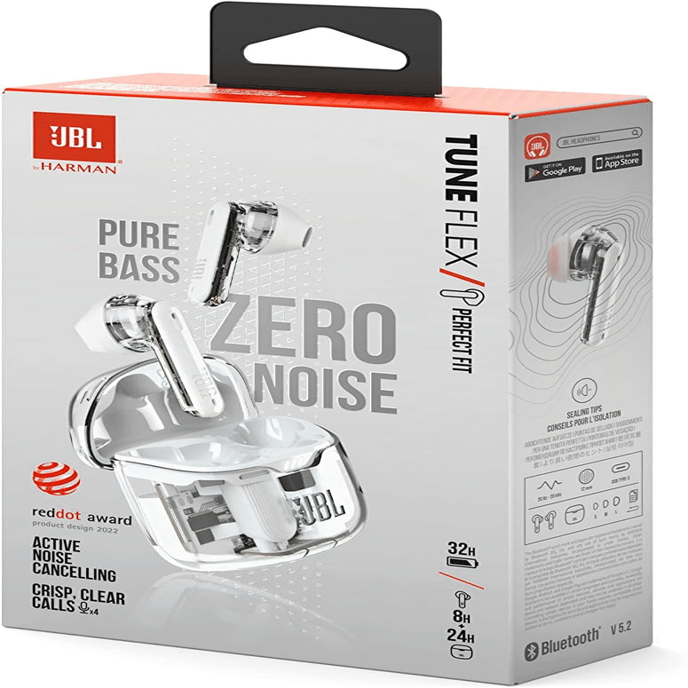 JBL TUNE FLEX GHOST ホワイト ワイヤレスイヤホン｜GetGadgetGot