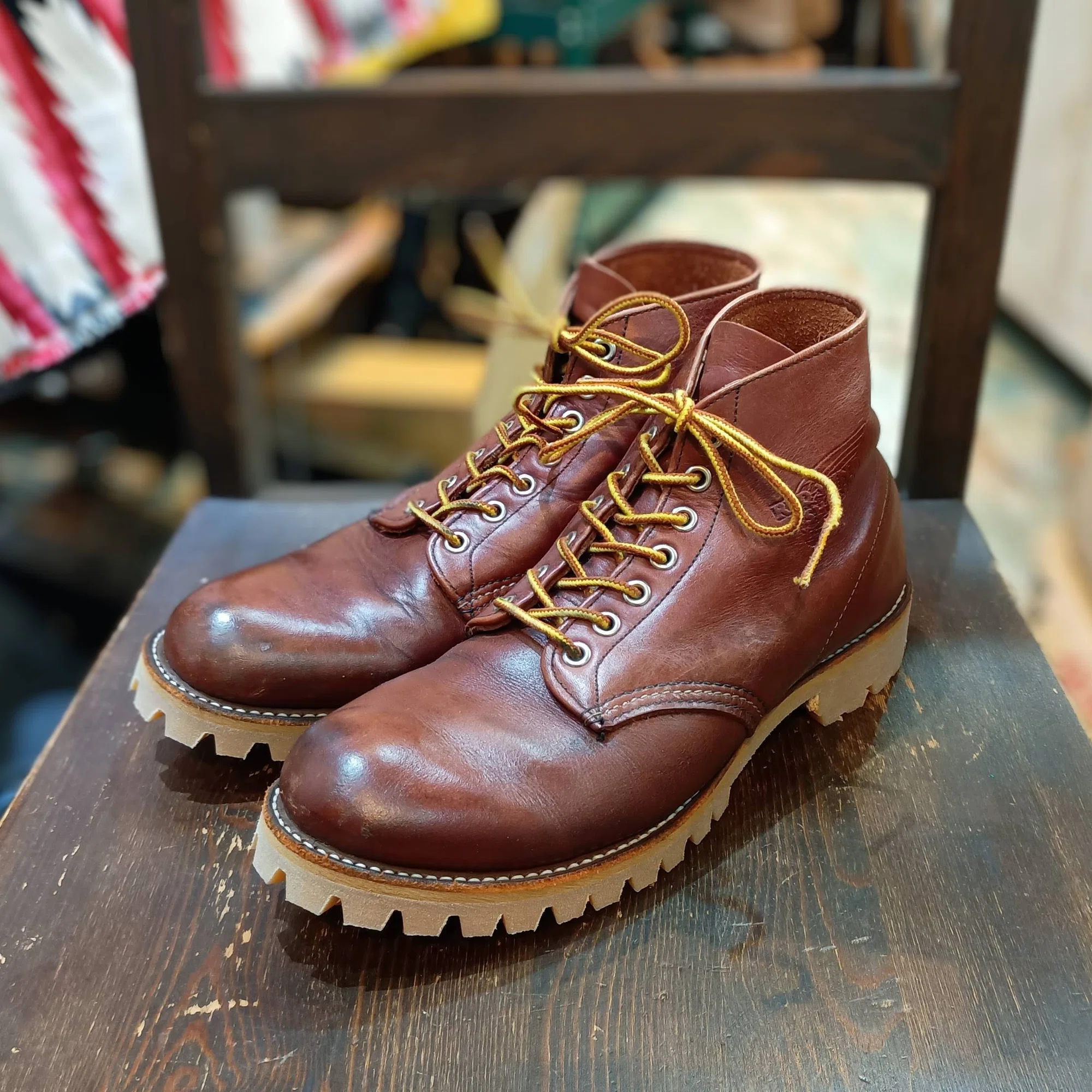 Resole/ソールカスタム】Red Wing#9105+vibram#100 Honey｜CREA Repair 