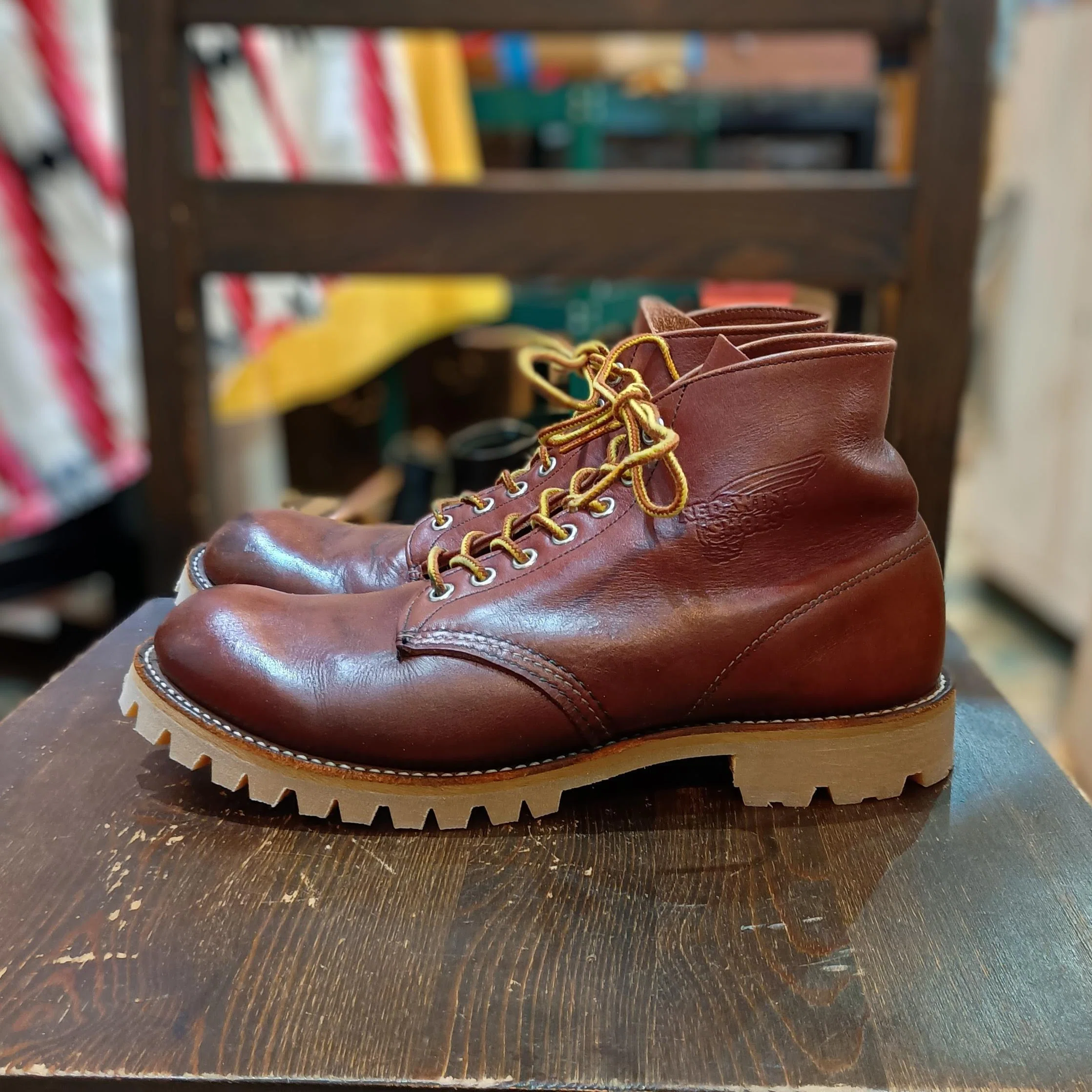 Resole/ソールカスタム】Red Wing#9105+vibram#100 Honey｜CREA Repair