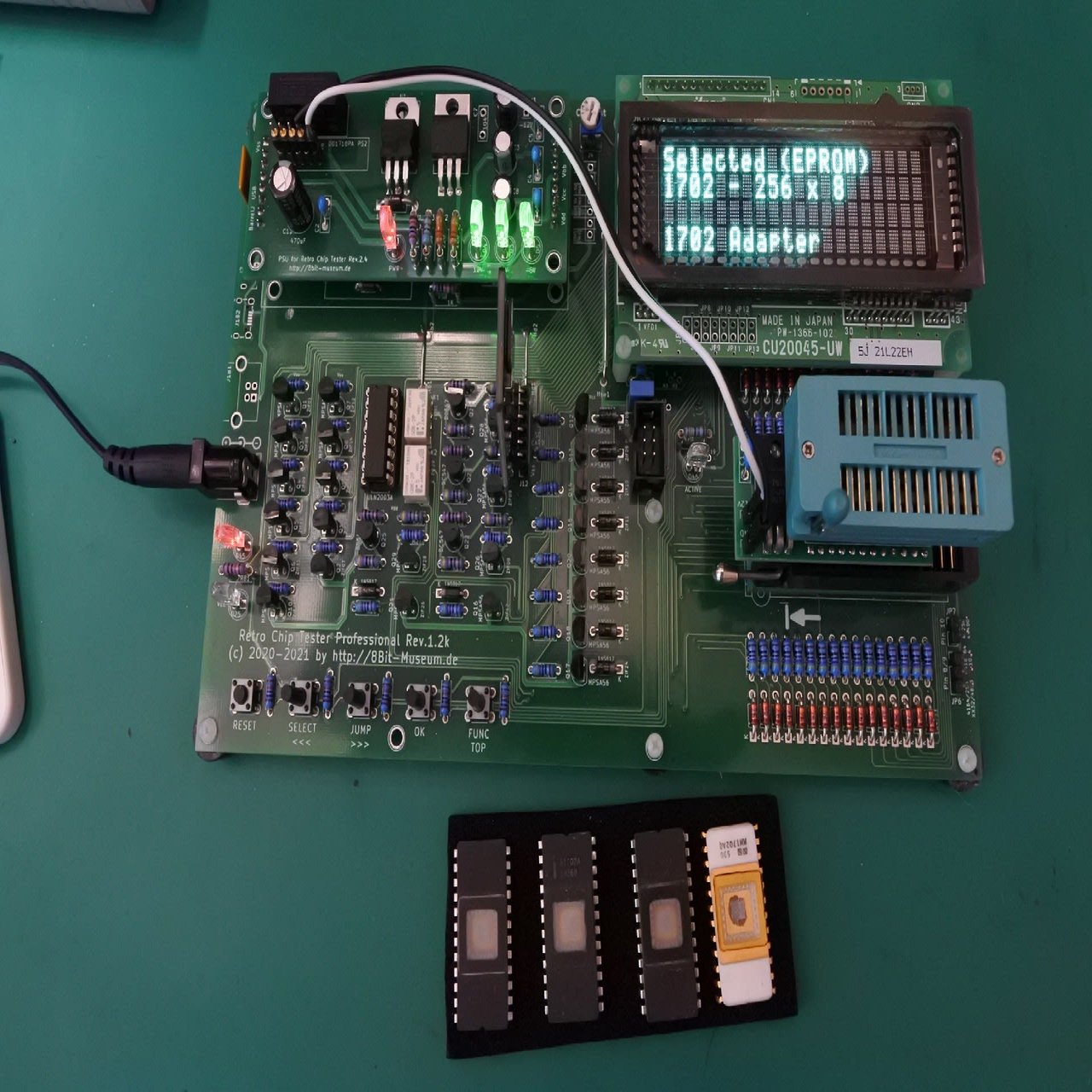 Intel 4004 (その3) 1702A EPROM用ライター(プログラマー)を自作する