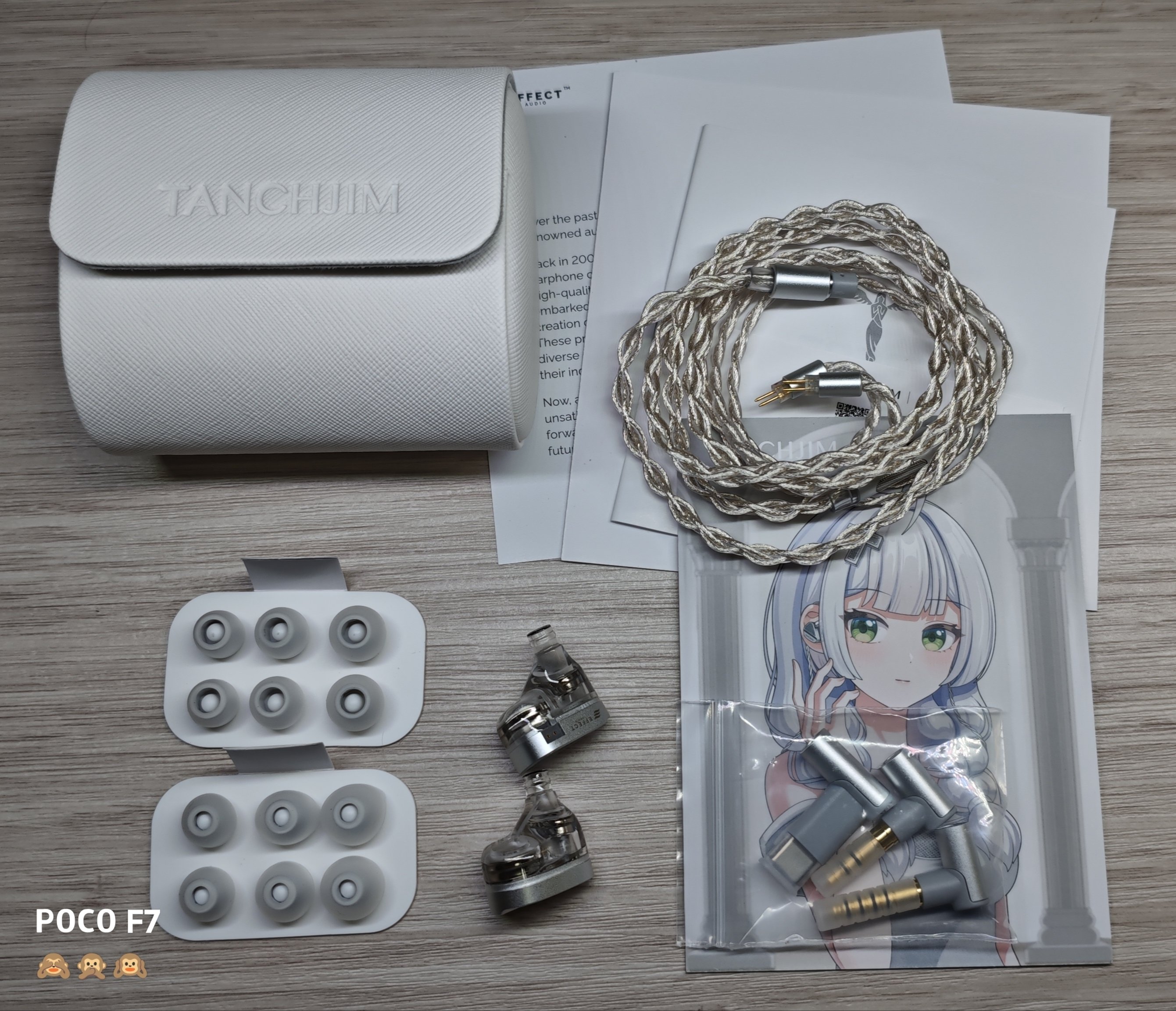 あ*め様 TANCHJIM x EFFECT AUDIOコラボFORCE 有線イ TANCHJIM X EFFECT Audio FORCE」 オープンバック構成の洗練され
