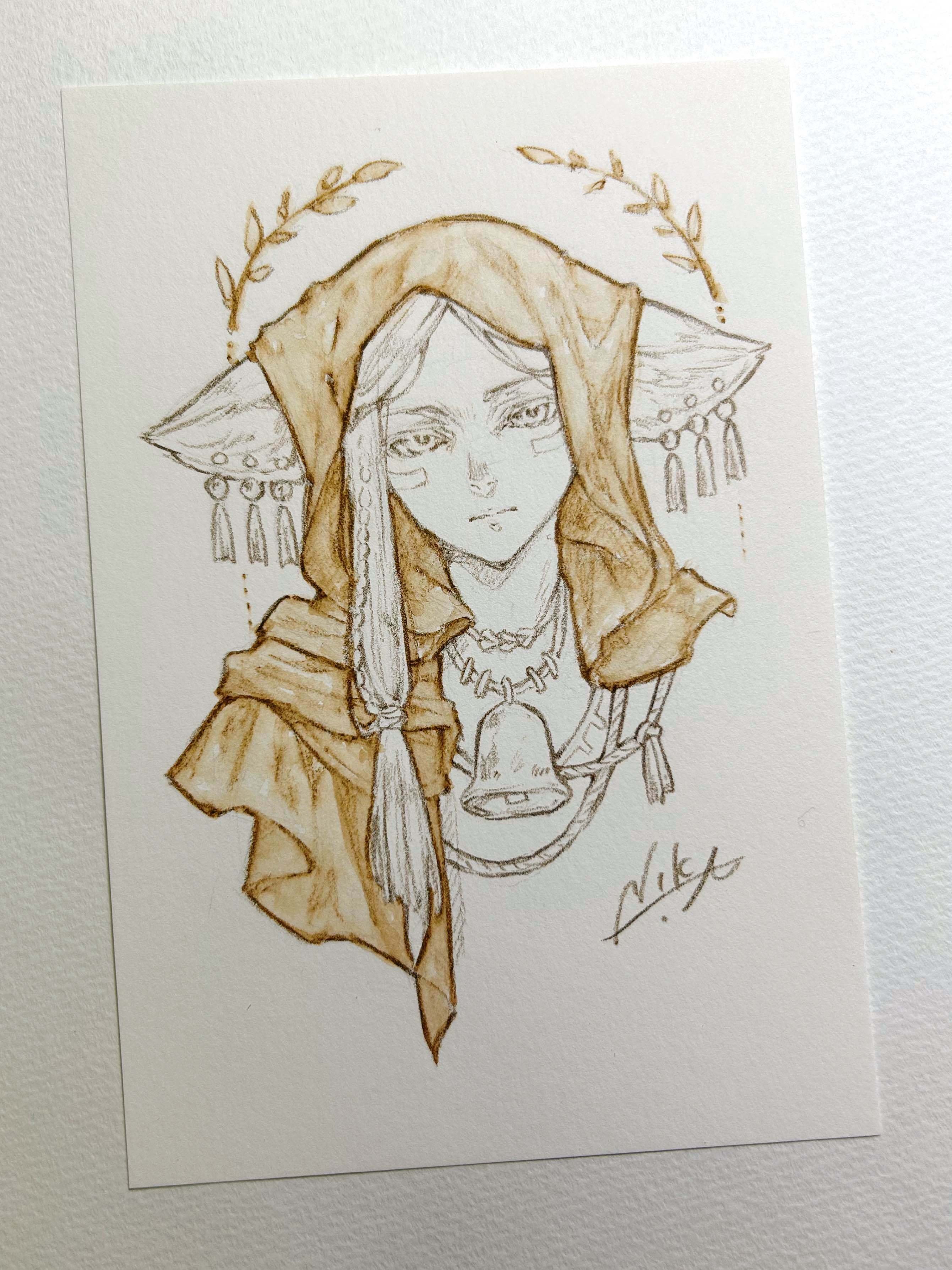 画材紹介】グラファイト系水彩色鉛筆でドローイングする。｜n!ka