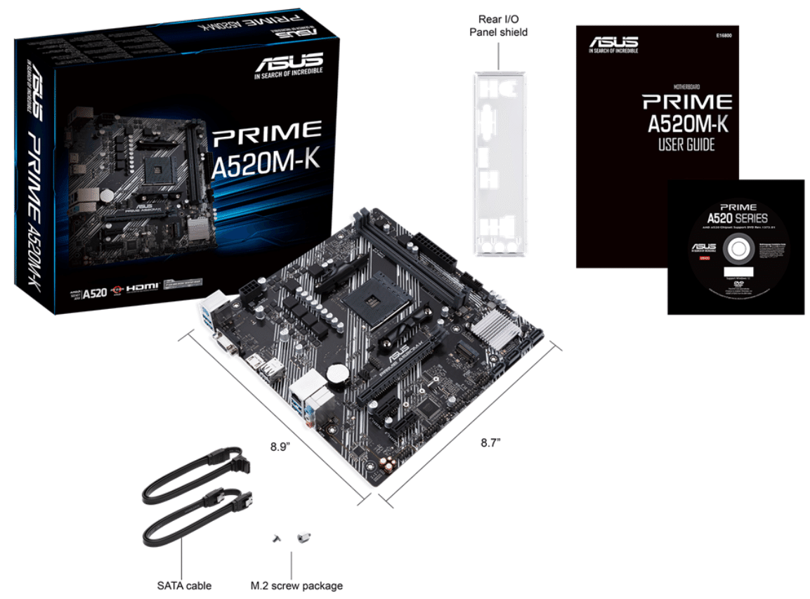ASUS PRIME A520M-K/5600G/メモリ16GB セット商品 PRIME A520M-K｜マザーボード｜ASUS 日本