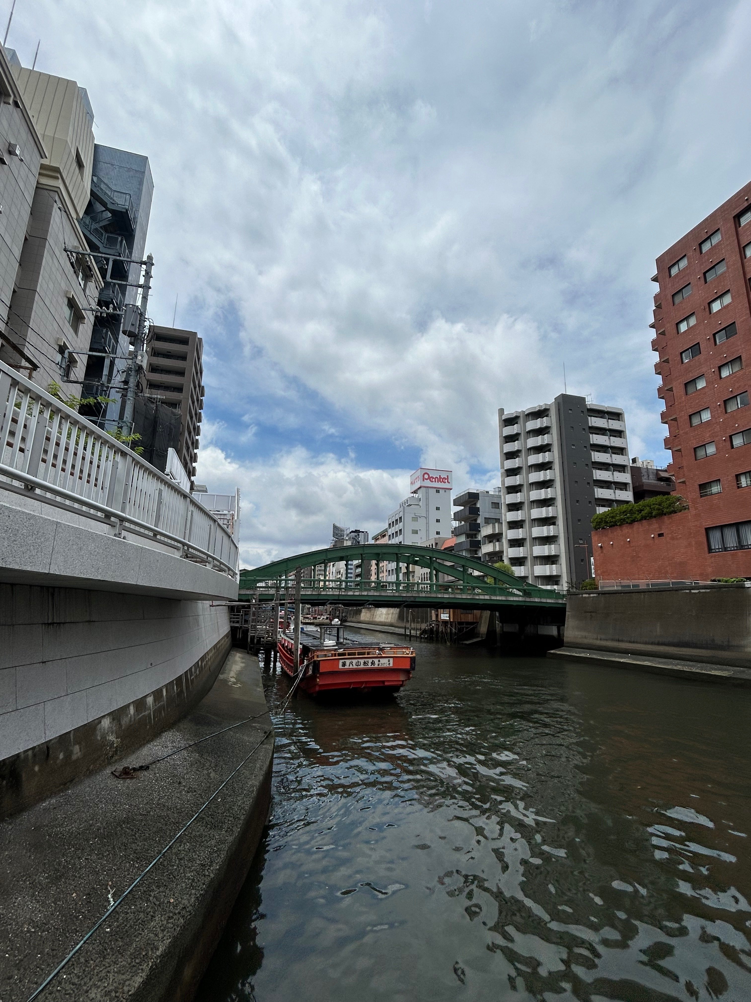 絵画 509 油絵/風景/東京の街景/浅草橋/神田川柳橋/P15号 花街として栄えた「柳橋」、400年の歴史を振り返る！【浅草橋の