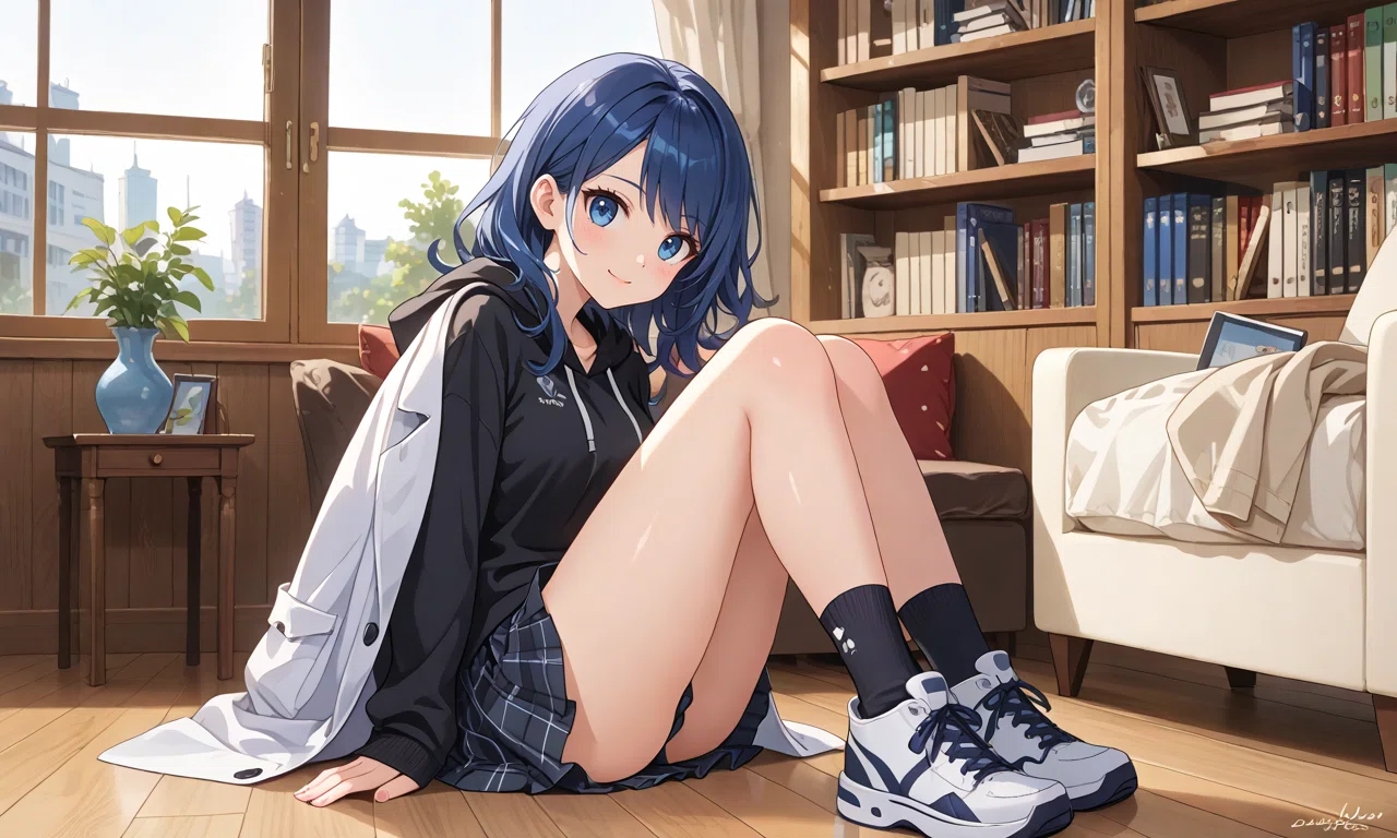 PixAI始めてみています【雑記絵】｜あおいちゃんと室長