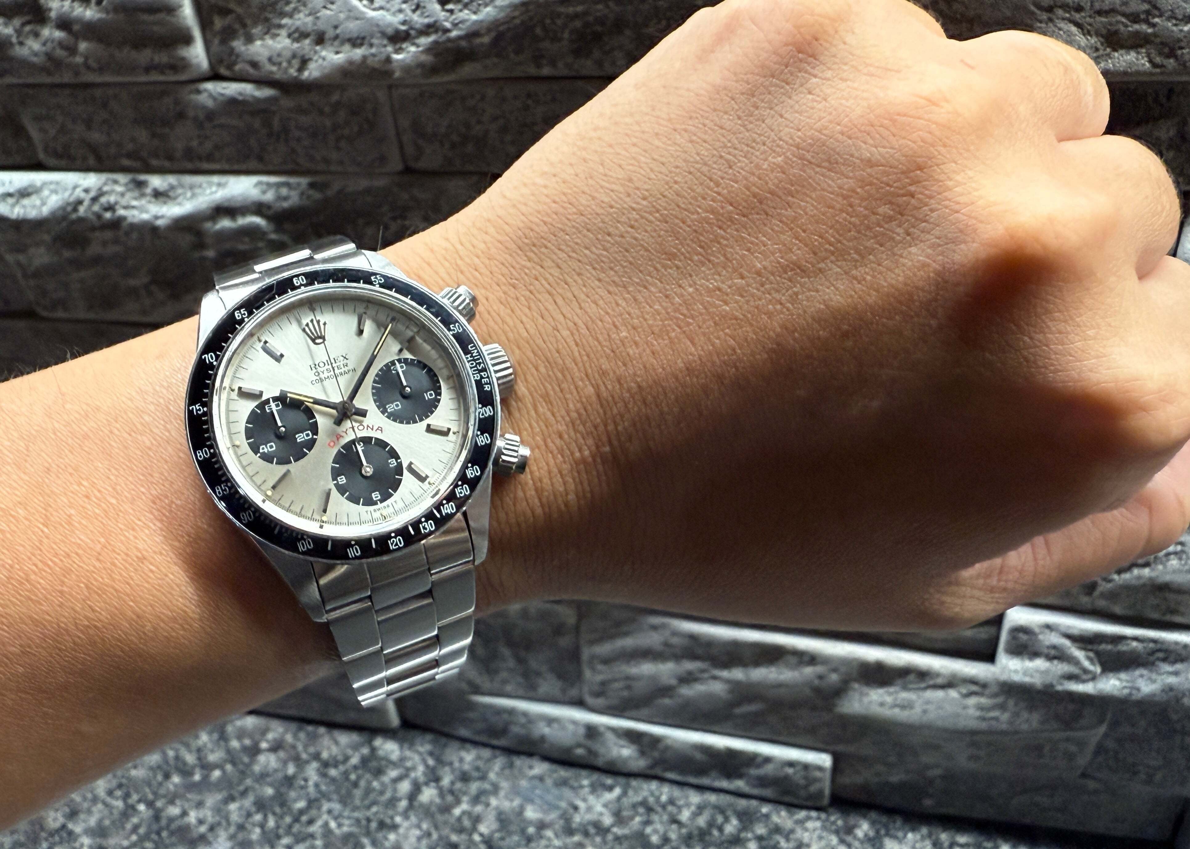Rolex デイトナ　コマ　シルバー ゴールド ロレックス デイトナ 18Kホワイトゴールド シルバーAR Ref