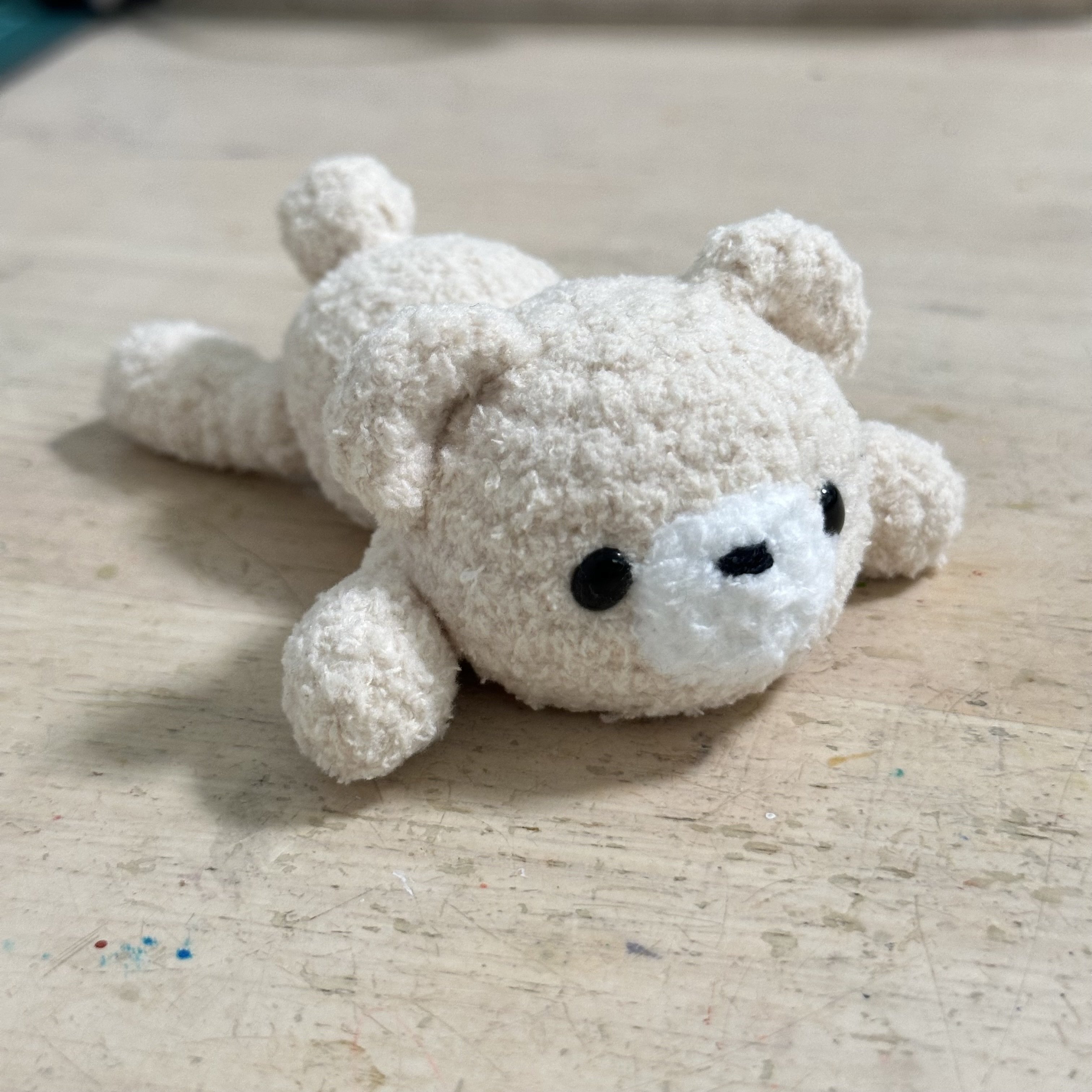 ねそべりくまさんの編み方(追記有り2025/9/17)｜reirei3413