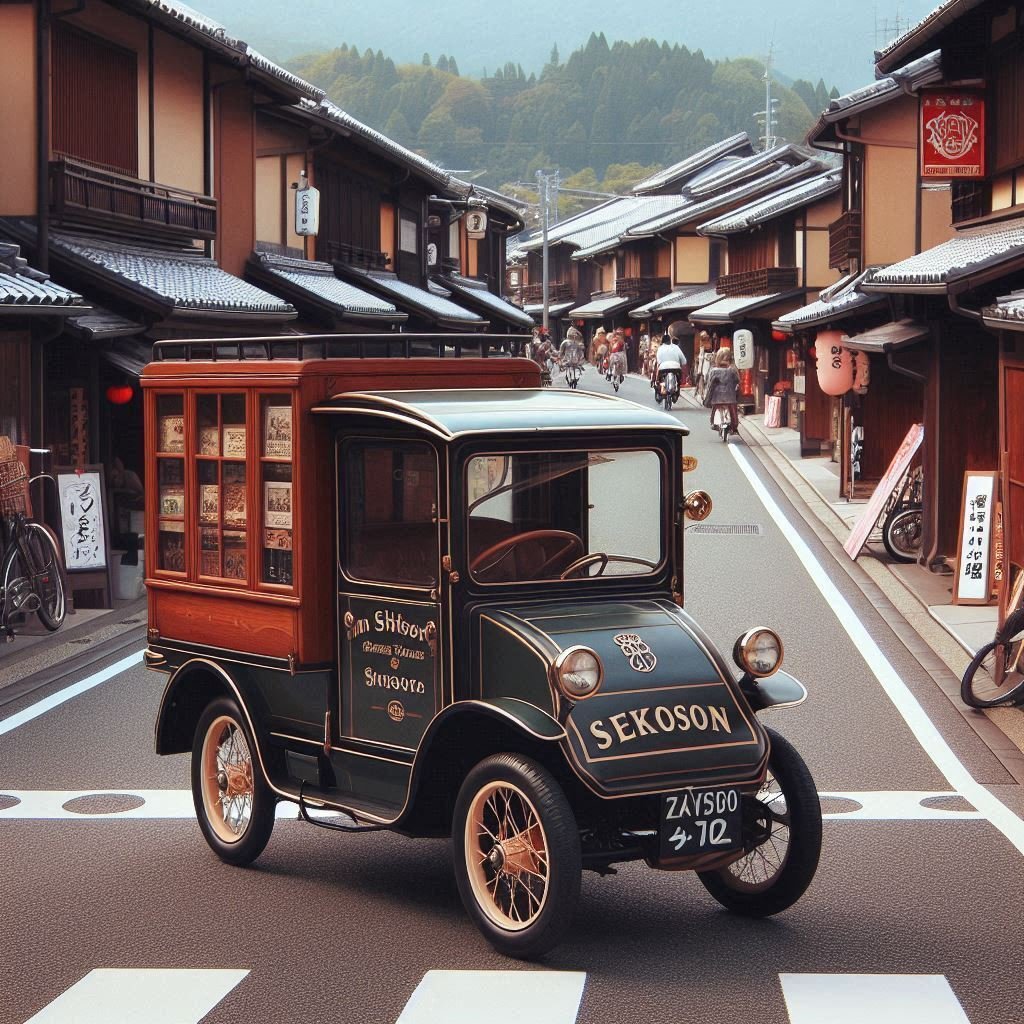 BingAIでオート三輪車(オート三輪/バタコ/バタンコ)と記入して