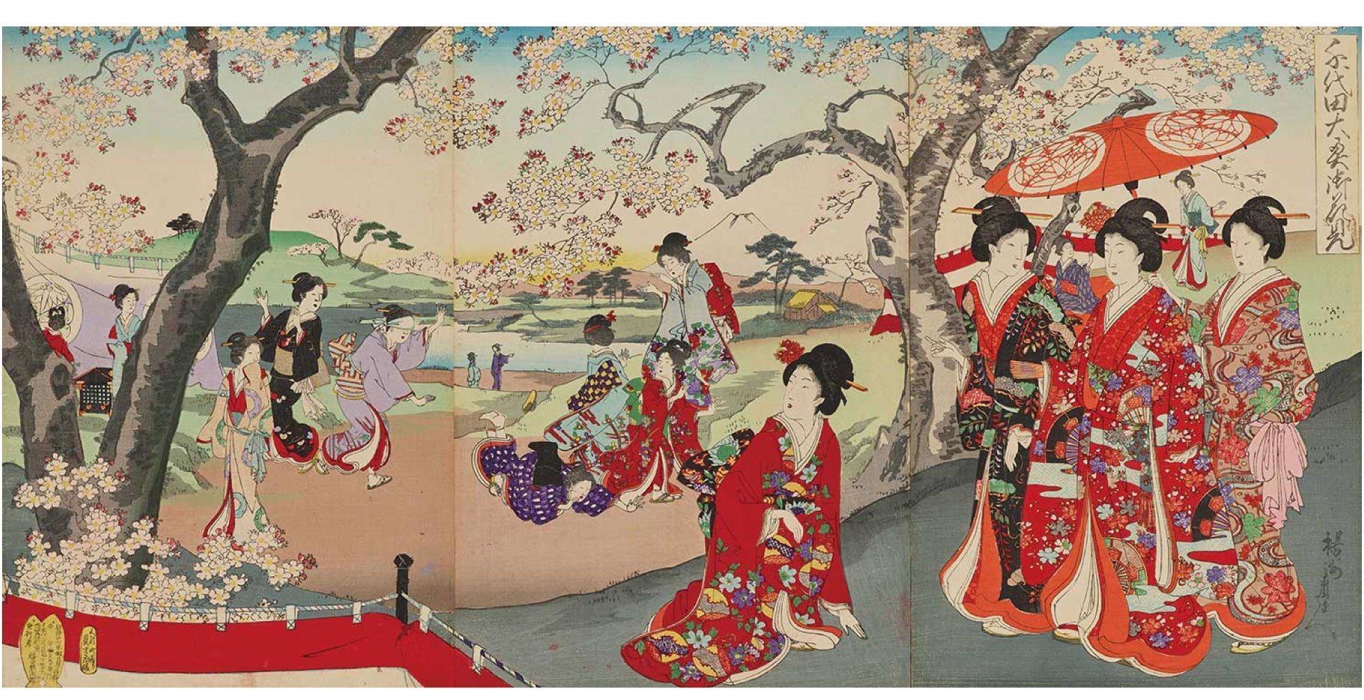 日本の歴史　江戸　全100巻＋索引101巻目、江戸百景付、歴史、城、大奥、戦 Utagawa HIROSHIGE (1797–1858)