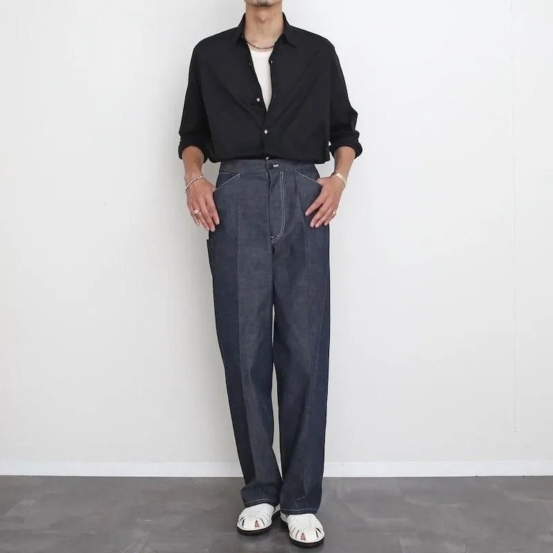 トップス 25AW maatee&sons gupta shirts 25AW】MAATEE&SONS(マーティーアンドサンズ)/ GUPTA WESTERN -BLUE