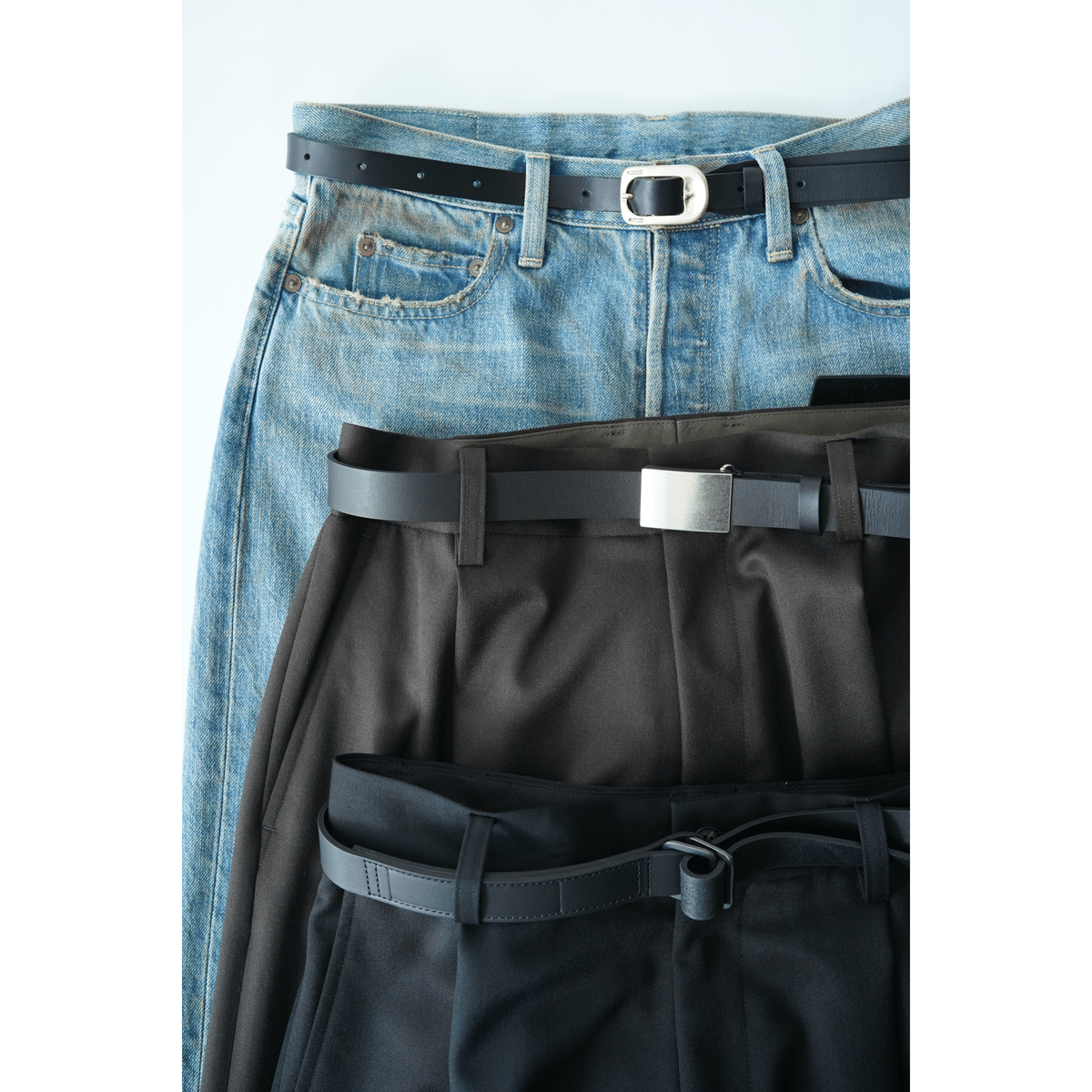 ssstein /レザーベルト ssstein - 【残りわずか】Leather Belt(PLAIN BUCKLE) | ACRMTSM