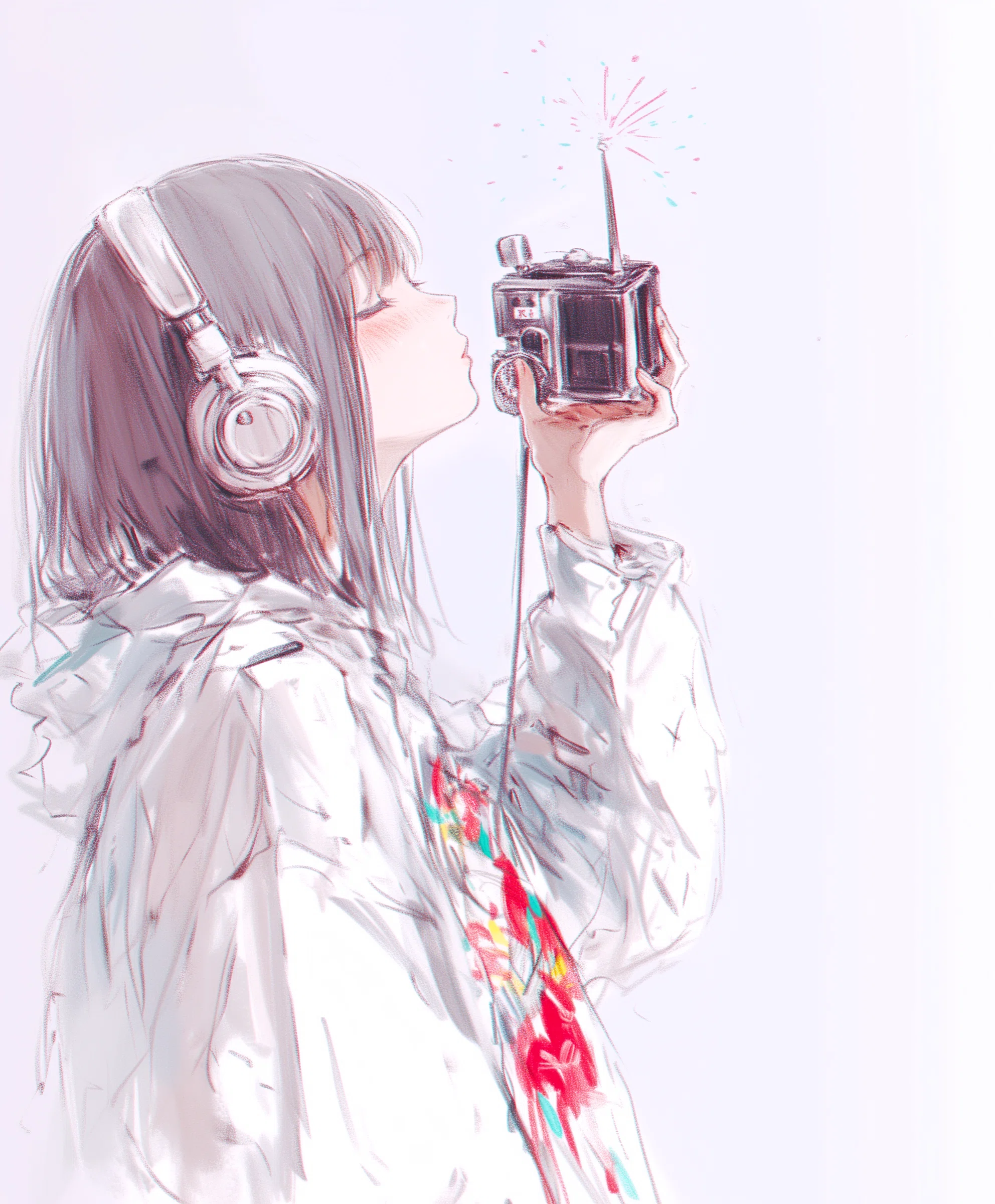 ズレた周波数に、きみを探して【AIイラスト＋4コマ漫画】｜Alpaka