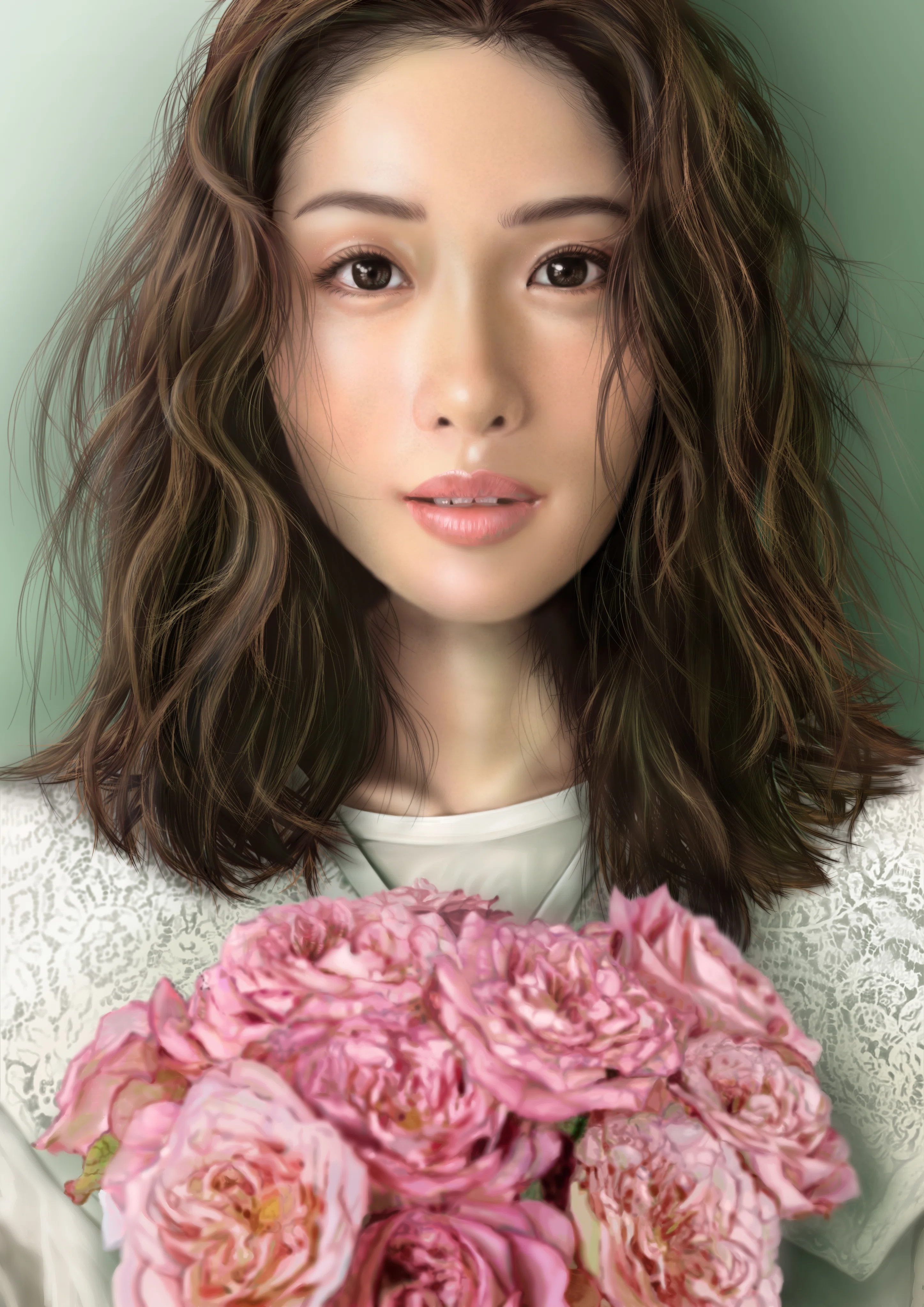 イラストメイキング】石原さとみさんの写実画｜カナエックス