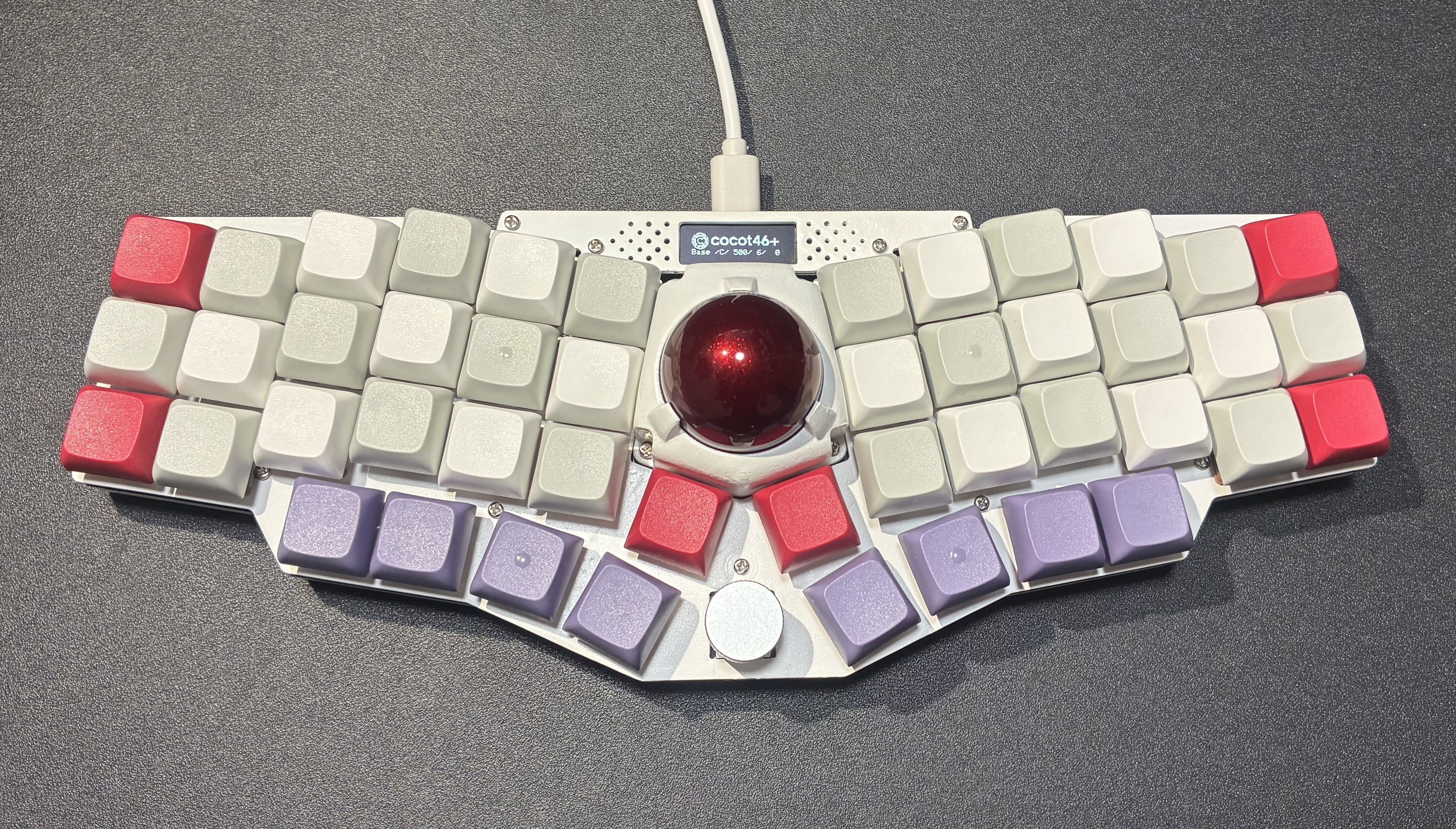 p*a様 cocot46Plus 組み立て済み 　ミドルプレート組み込み済み cocot46plus 組み立て済み ミドルプレート フルセット