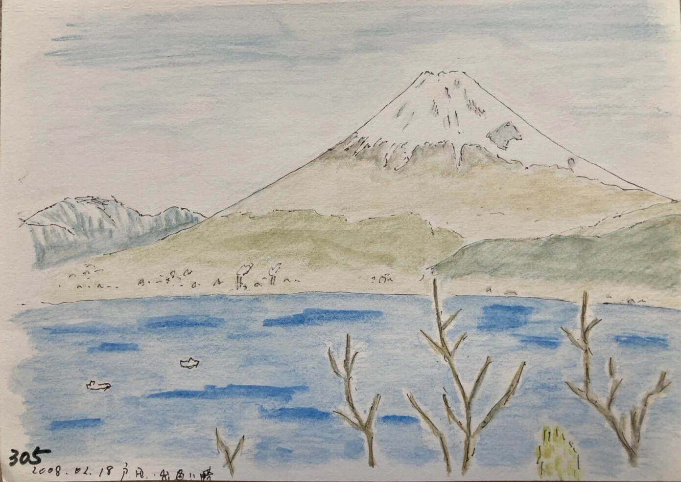 富士山スケッチ⑧】伊豆（三津浜・戸田・だるま山）｜Mt. Fuji