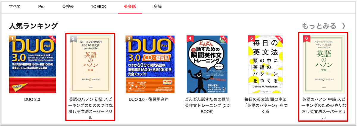 ついに！ 『英語のハノン』シリーズが abceed の〈Proプラン〉に