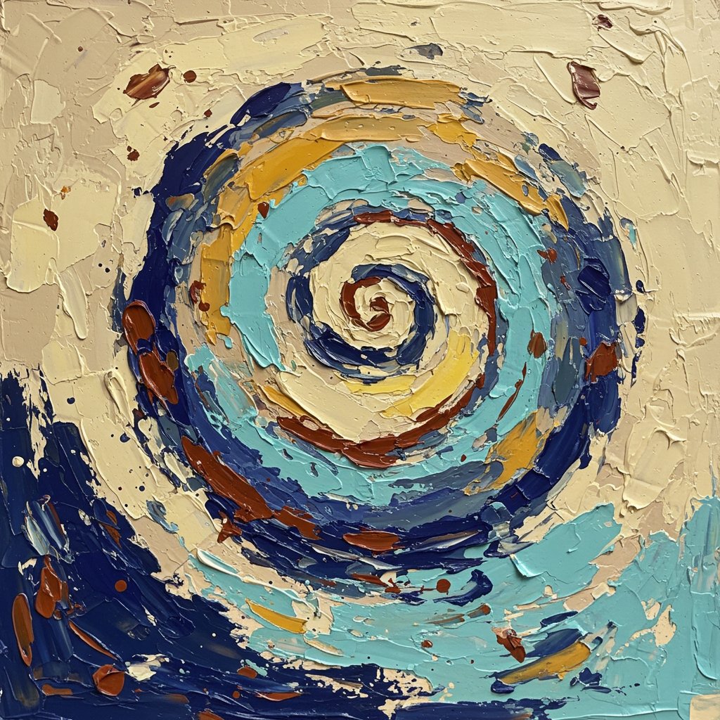 ♥絵画　アート　芸術　凸凹絵画　立体絵画　❤️ アブストラクト、その8 （造形意匠） @Image Creator