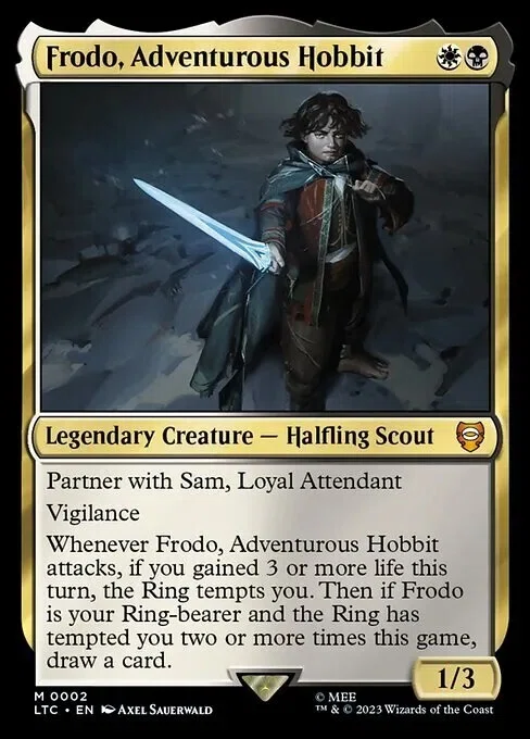 MTG EDH ［冒険好きなホビット、フロド（共闘）］統率者デッキ EDH/ブラケット3] 忠実なる従者、サム & 冒険好きなホビット、フロド