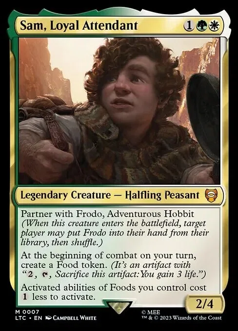 EDH/ブラケット3] 忠実なる従者、サム & 冒険好きなホビット、フロド