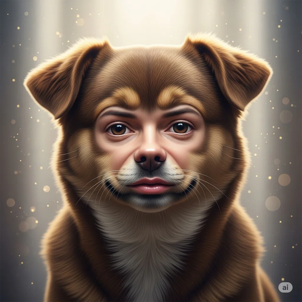 AI】Geminiに人面犬を作ってもらった【画像】｜あびるん