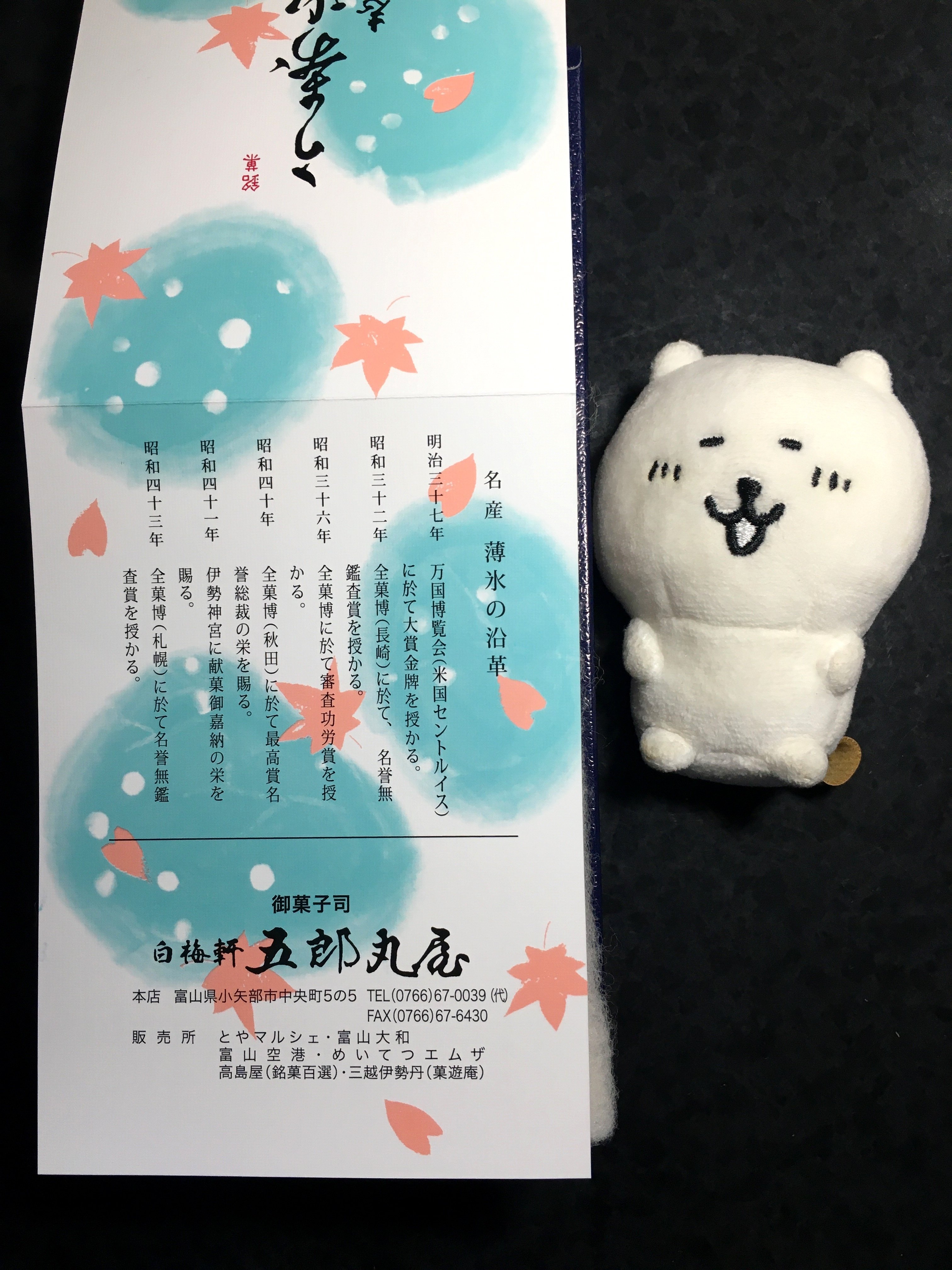 季節の薄氷「蛍」白梅軒五郎丸屋 富山小矢部 和菓子なスクチャイ030