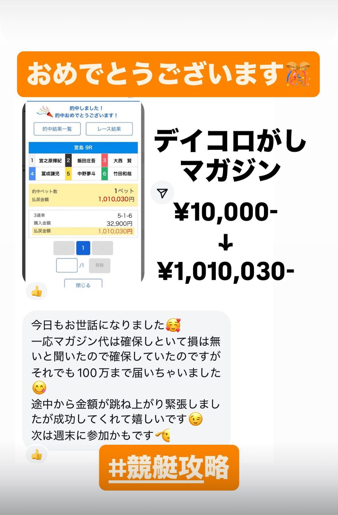 ミラクル3点舟券 競艇】舟券の全種類と初心者におすすめの賭け方