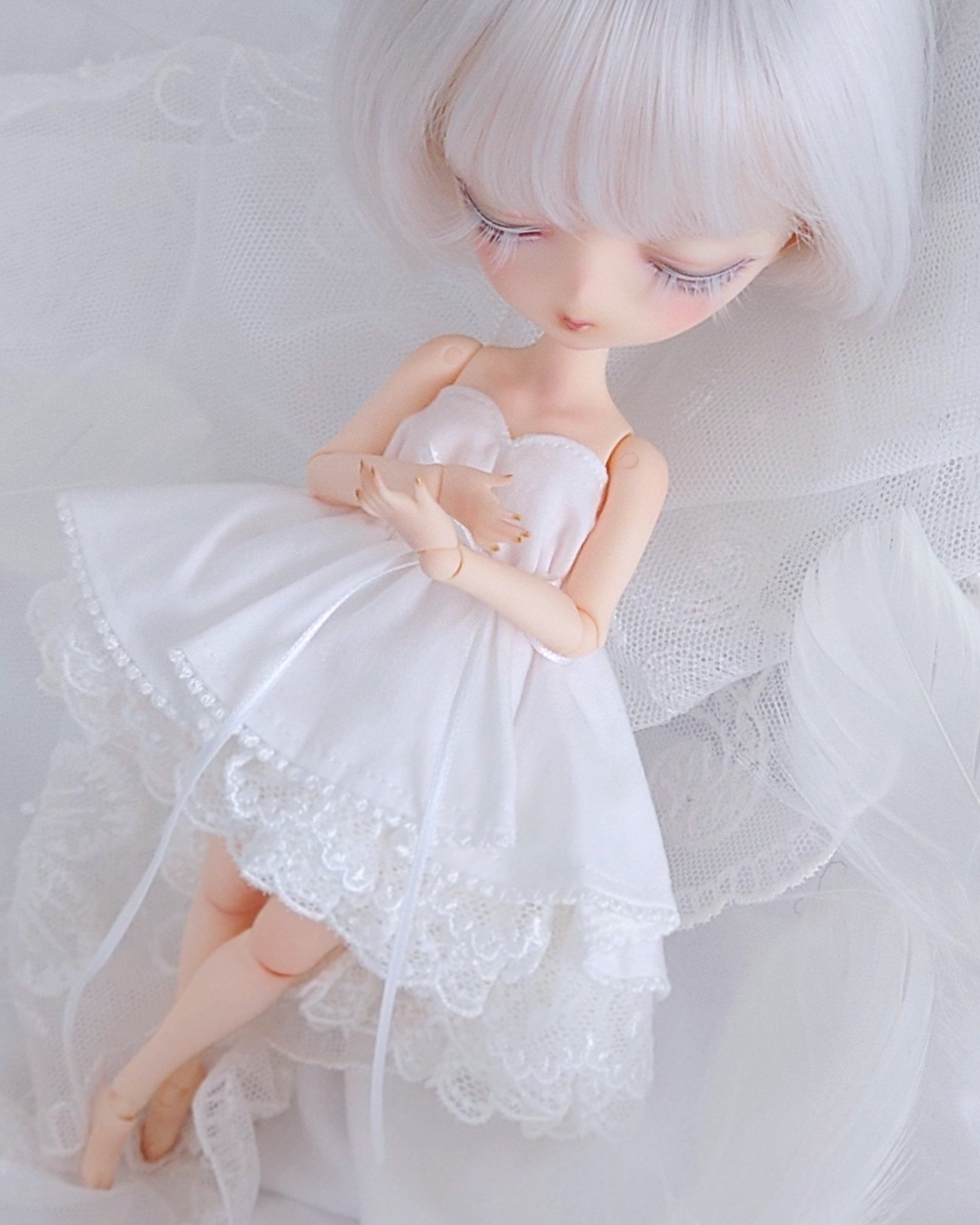 超希少☆モンロ　ヘリノックスコラボ1stモデル  美品　初期モデル 2025.7 稀様コラボ・ハルモニアワンオフドール「white dress」｜suko