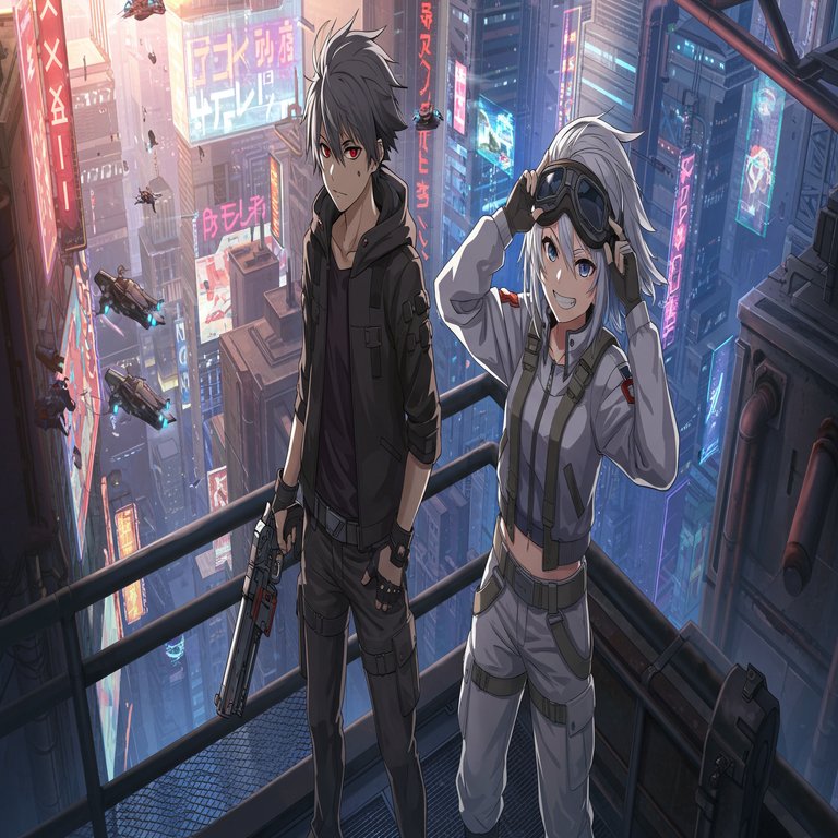 Cyberpunk TRPG with Gemini 第6回 伝説の銃と、空の賭け｜ぶんきち, image size:1408x768