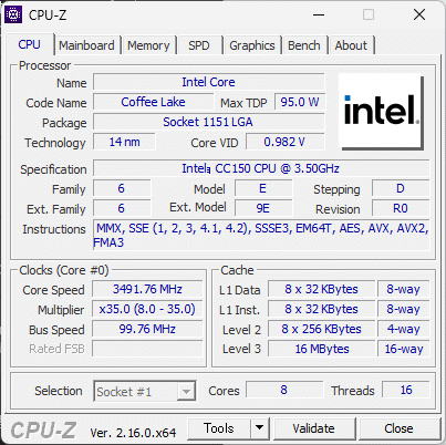 Intel CC150 (Core i9-9900Fほぼ相当品)【動作品】 intel CC150 i9-9900F相当 第9世代｜Yahoo!フリマ（旧PayPayフリマ）