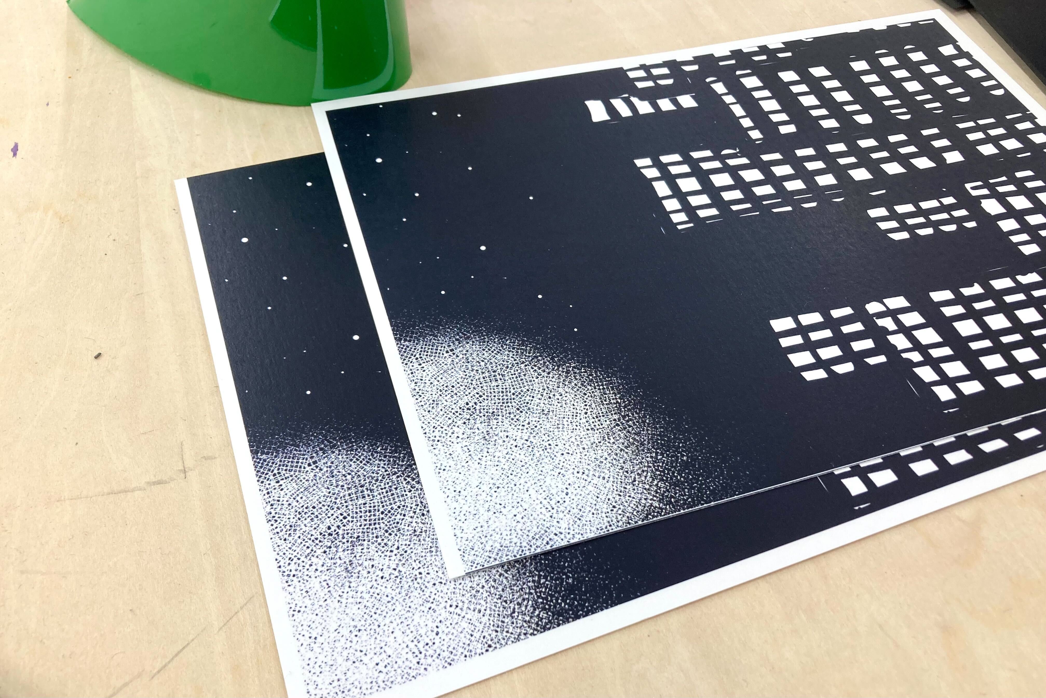 【授業：嵯峨美術大学（2025年度前期授業）】“顔料箔”を使って作品をつくろう